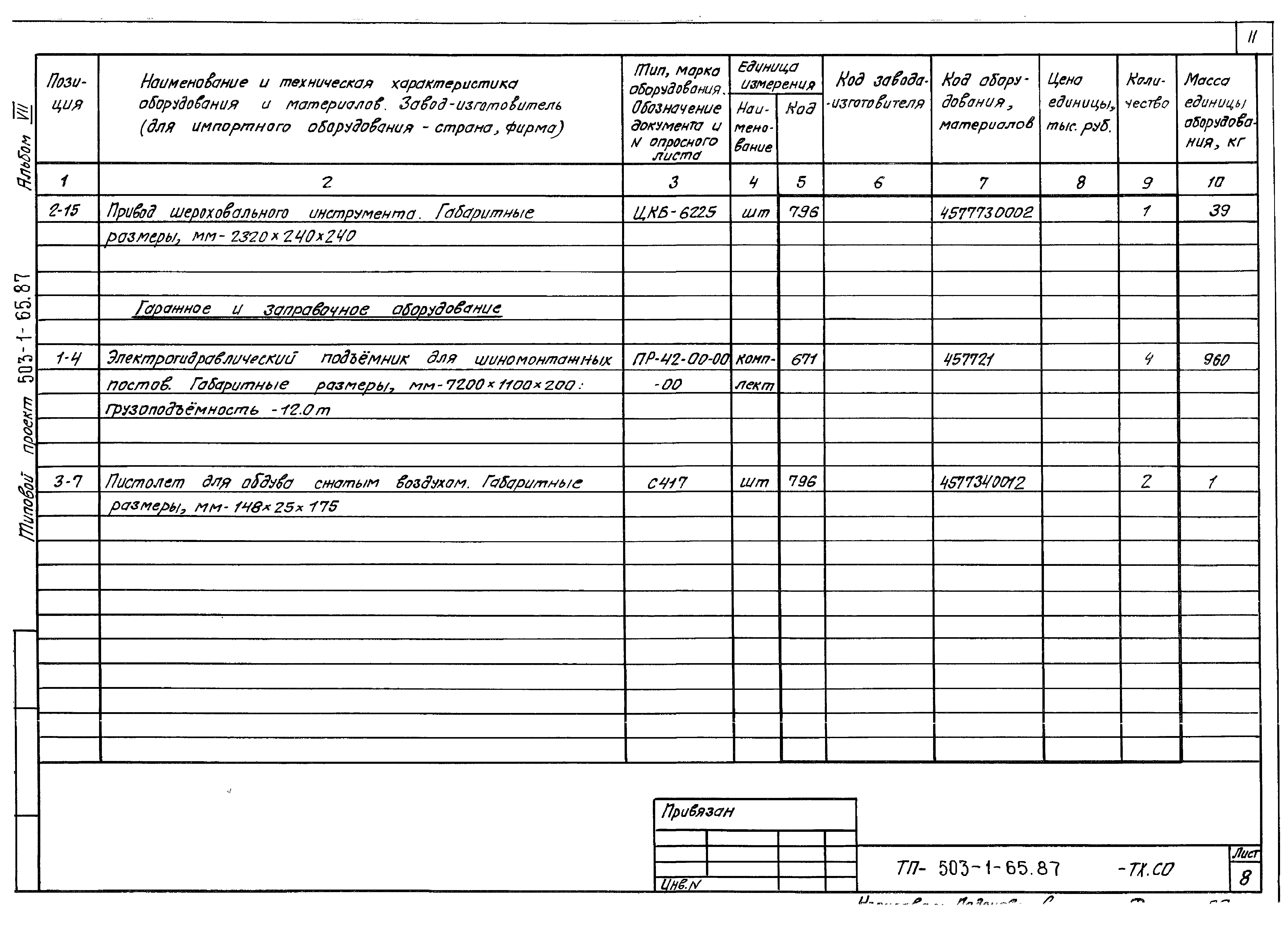 Типовой проект 503-1-65.87