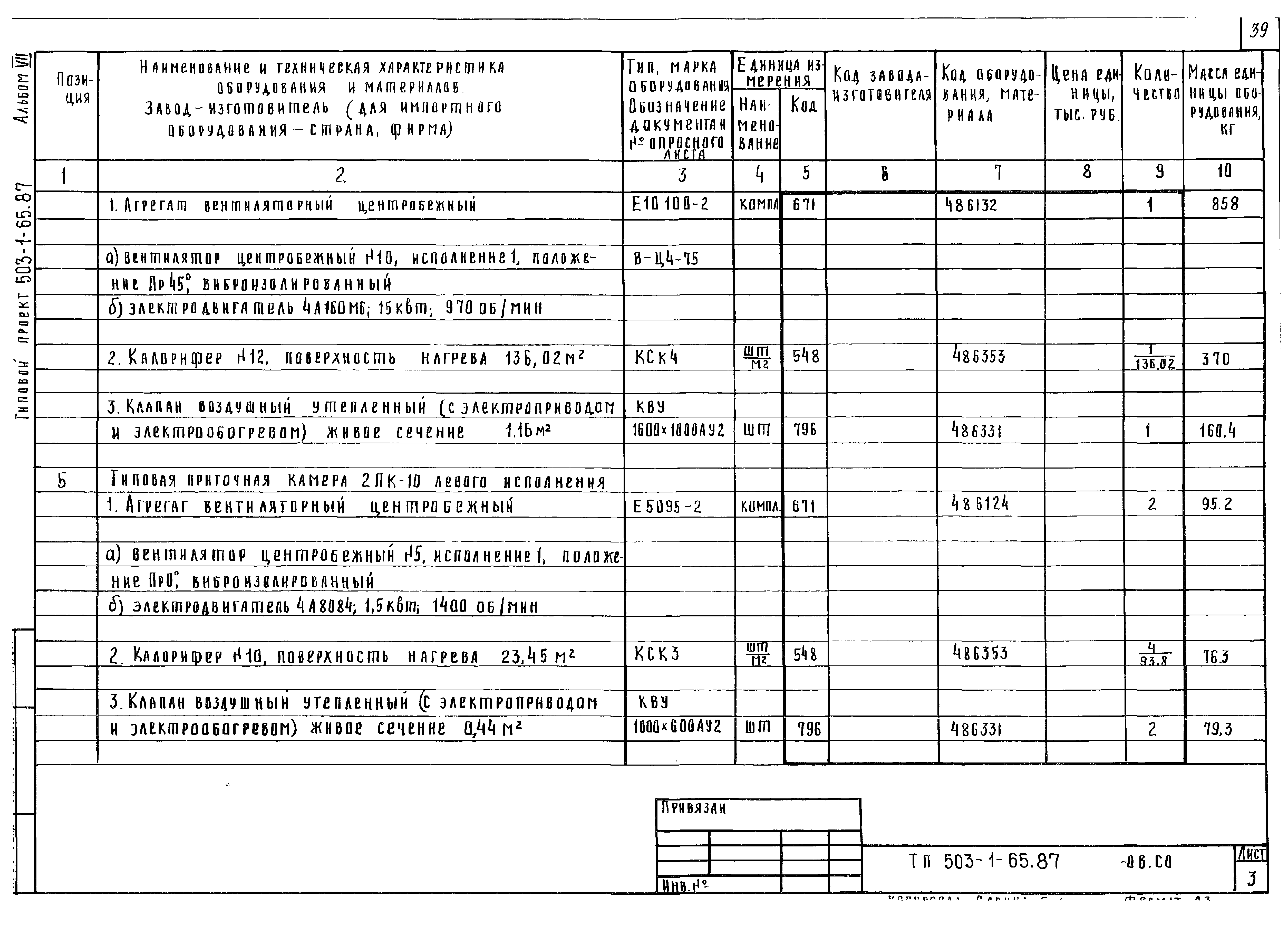 Типовой проект 503-1-65.87