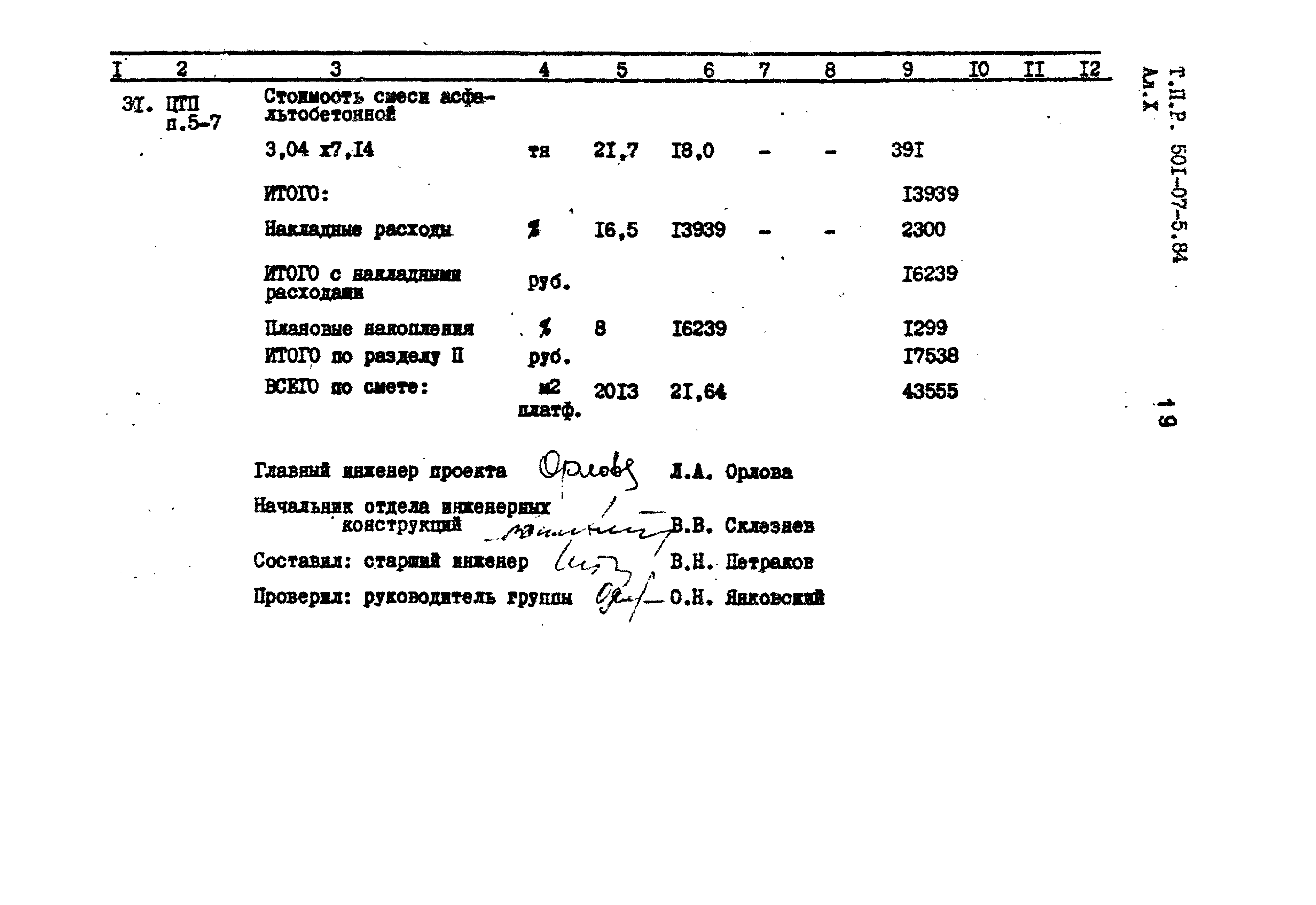 Типовые проектные решения 501-07-5.84