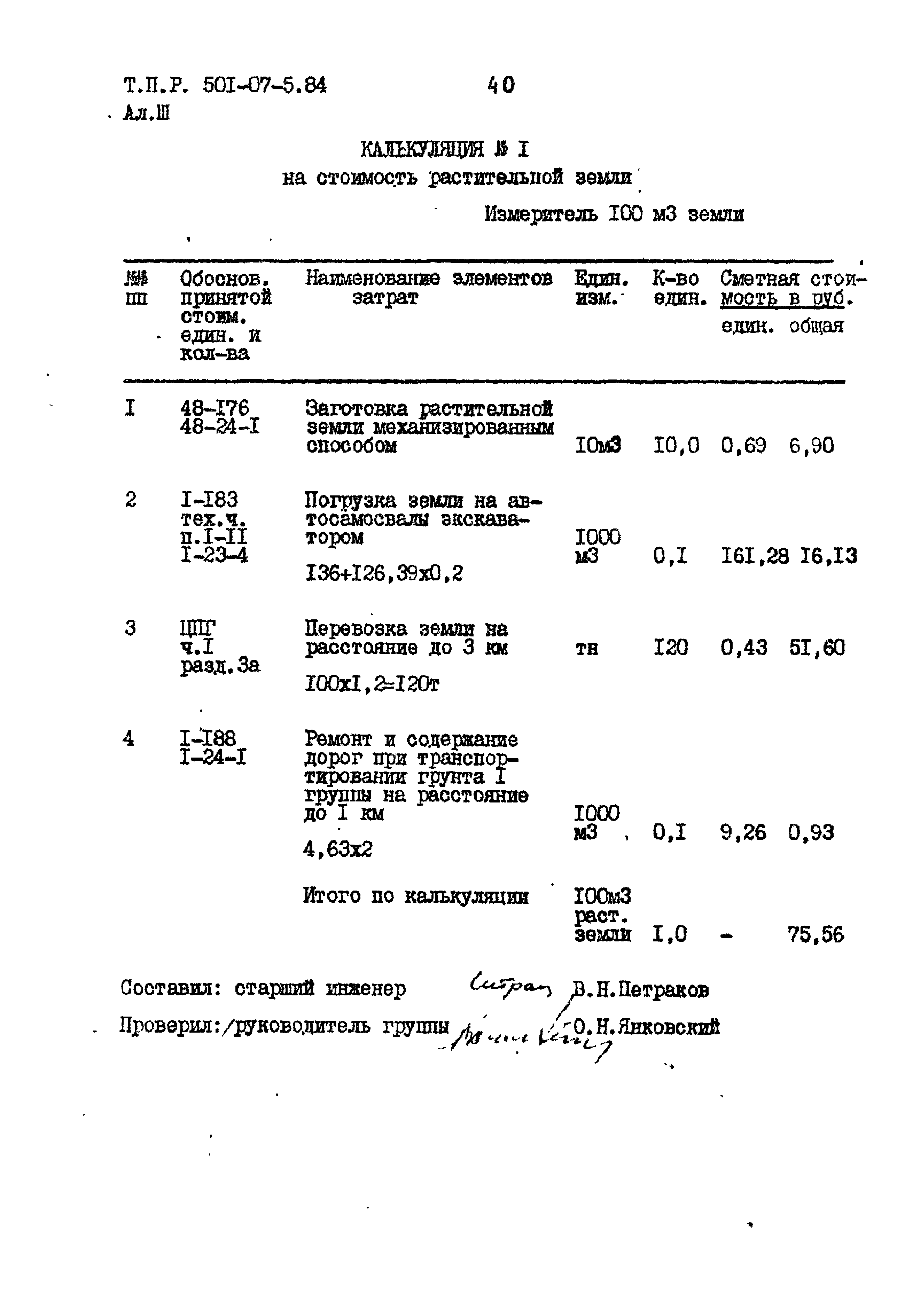 Типовые проектные решения 501-07-5.84