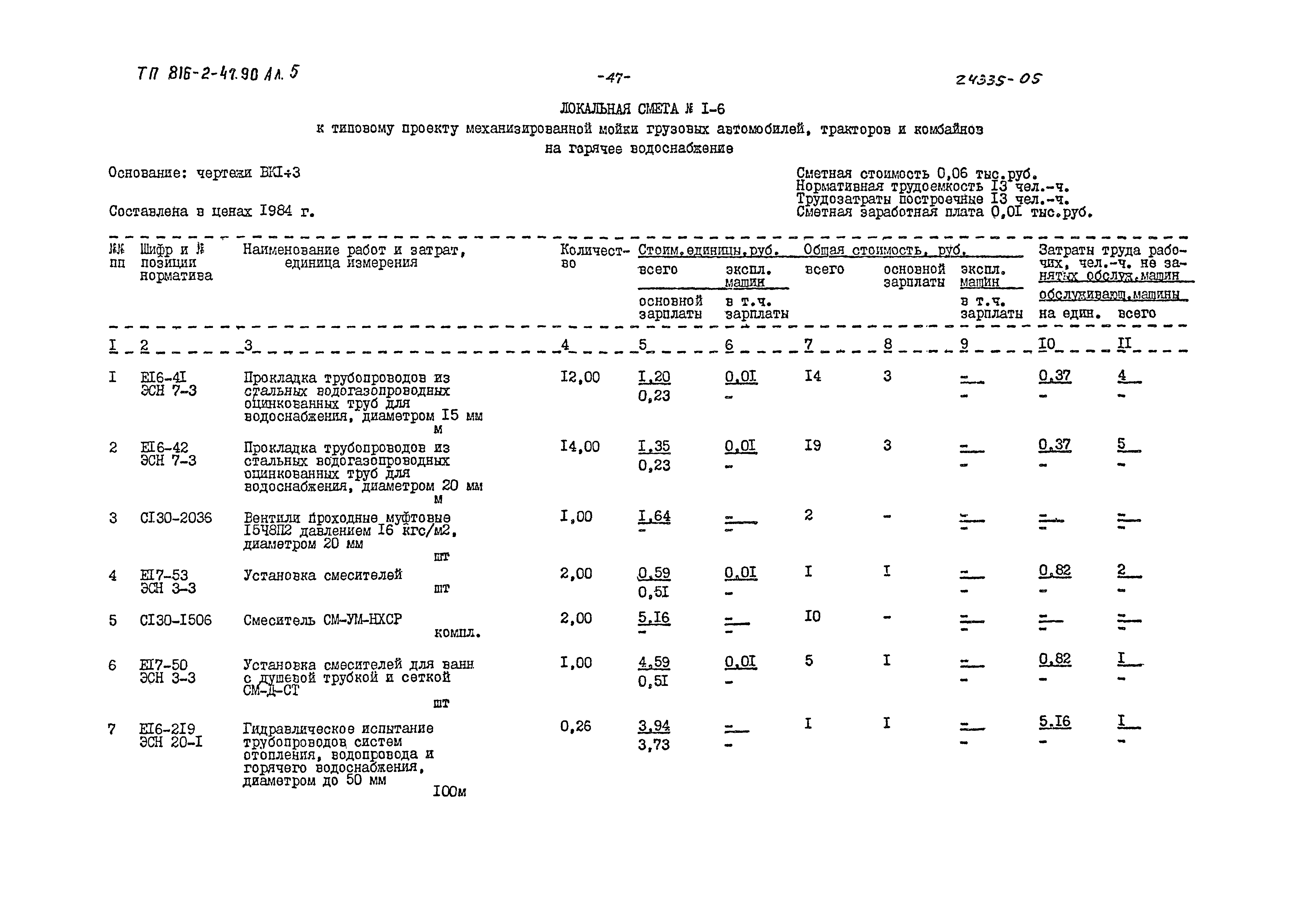 Типовой проект 816-2-47.90