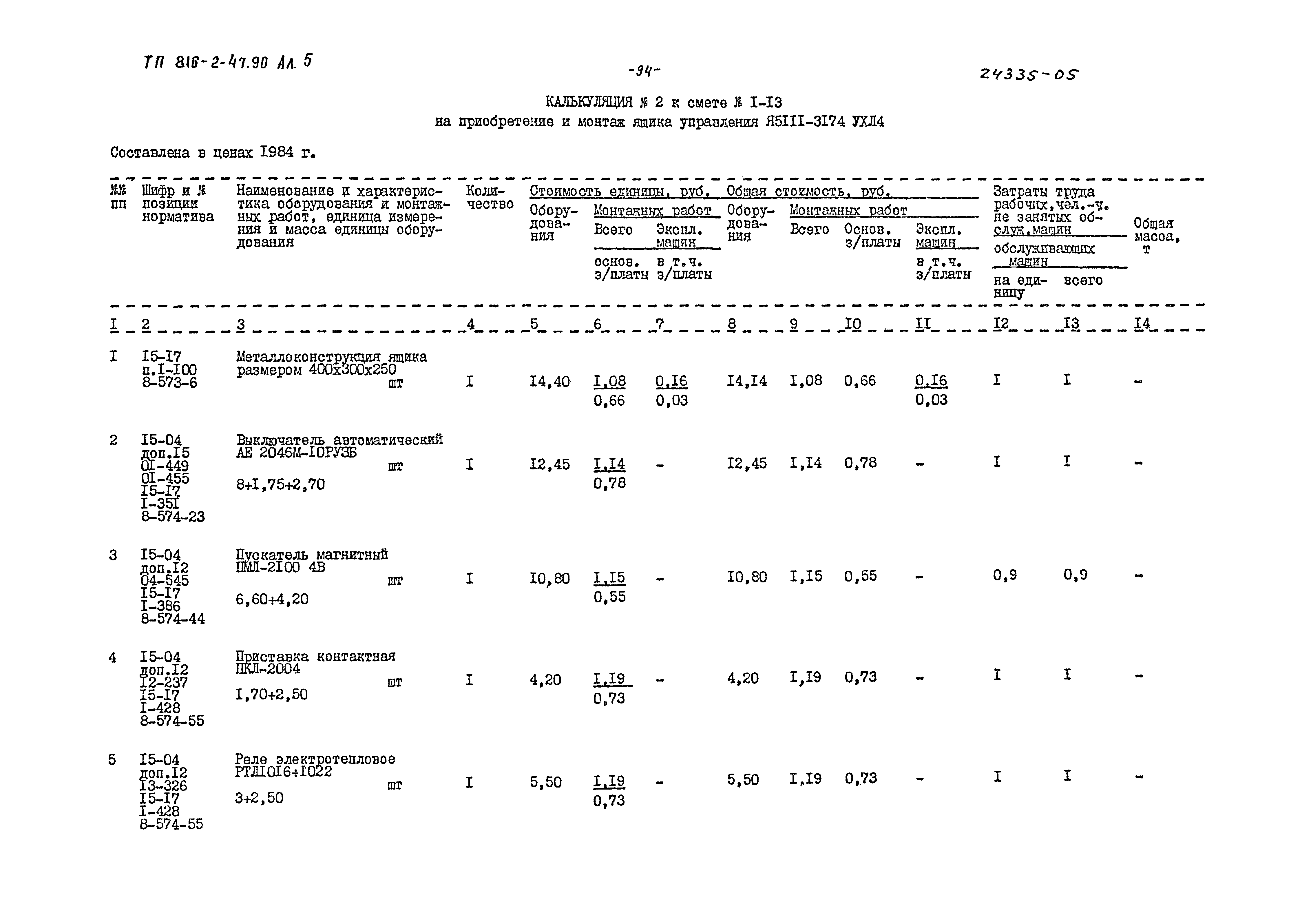 Типовой проект 816-2-47.90