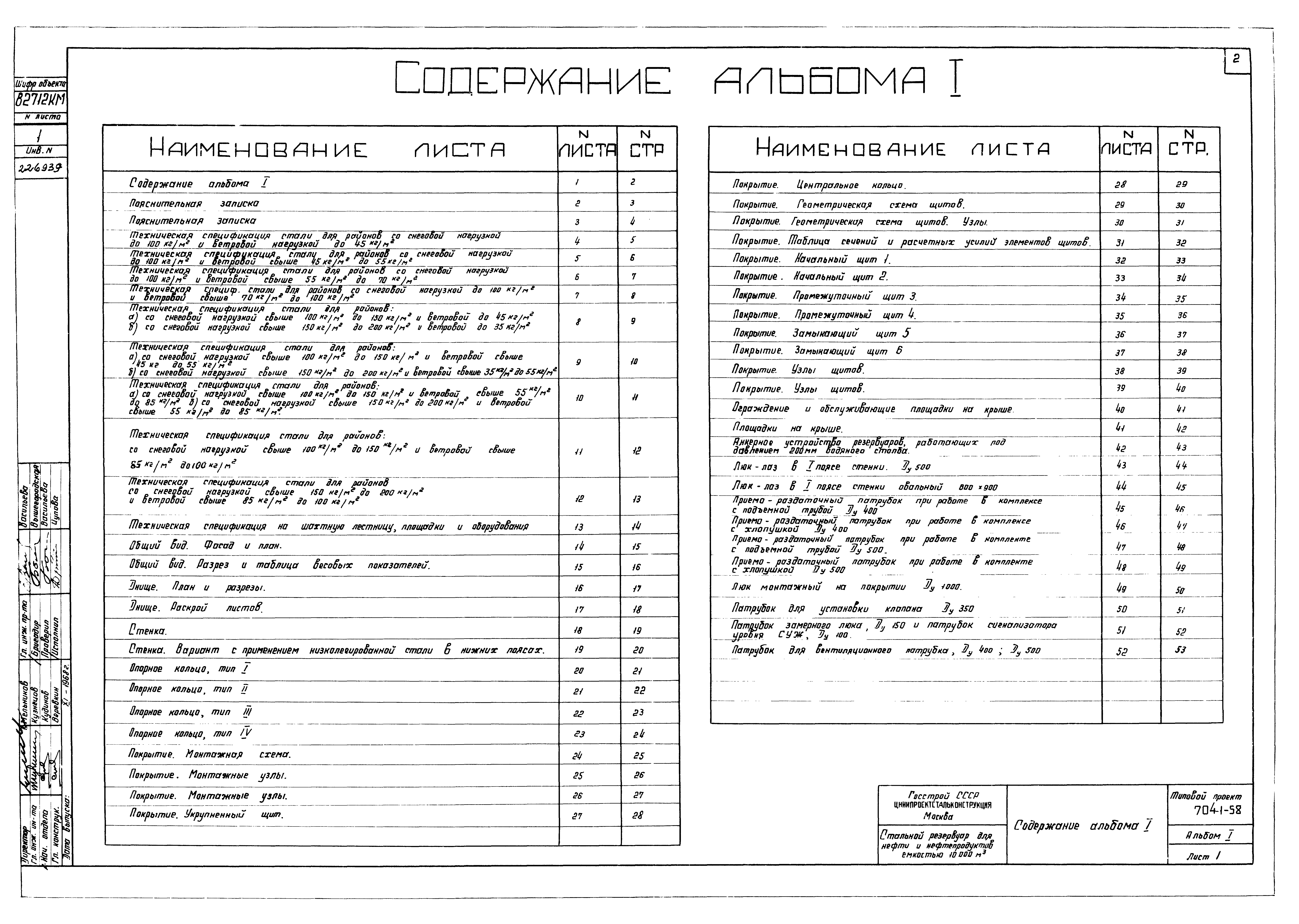 Типовой проект 704-1-58