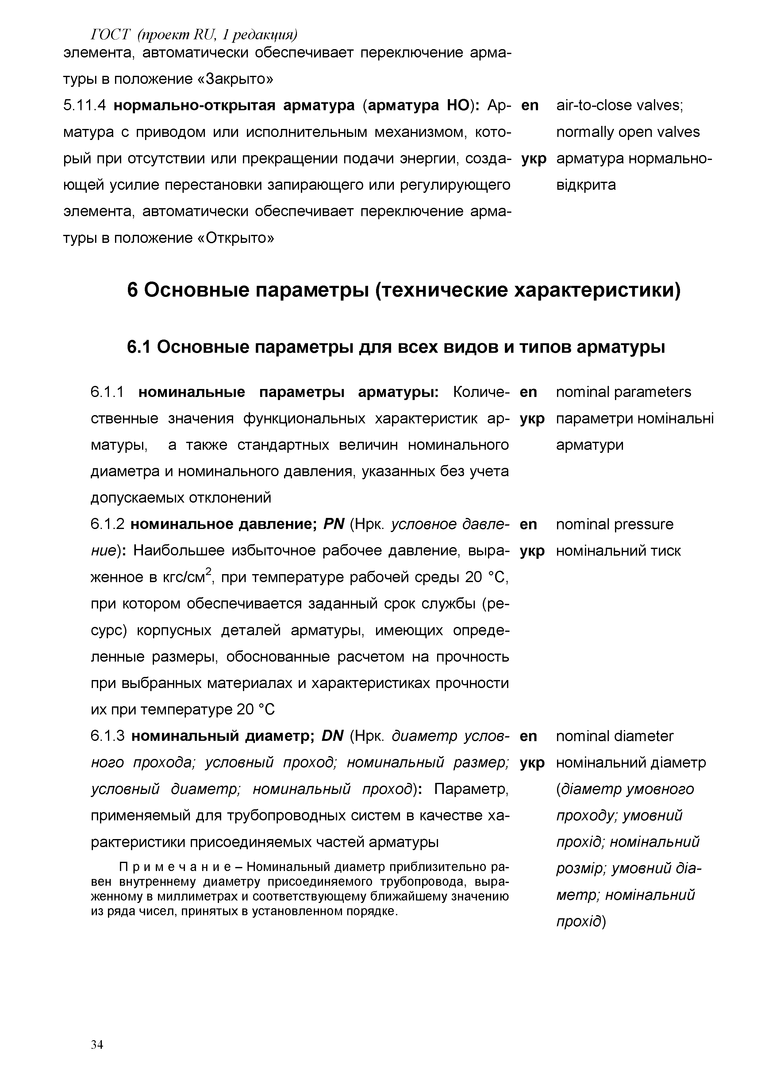 ГОСТ проект RU, первая редакция