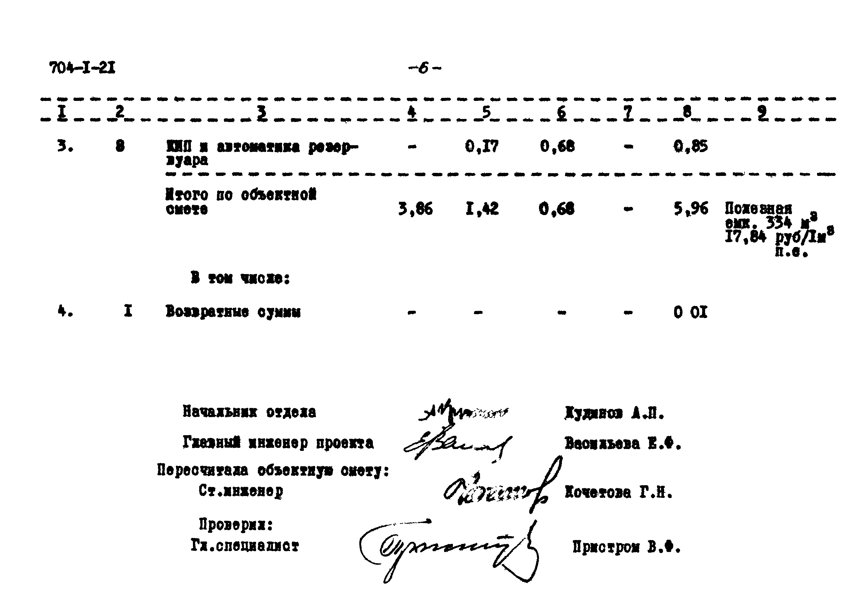 Типовой проект 704-1-21