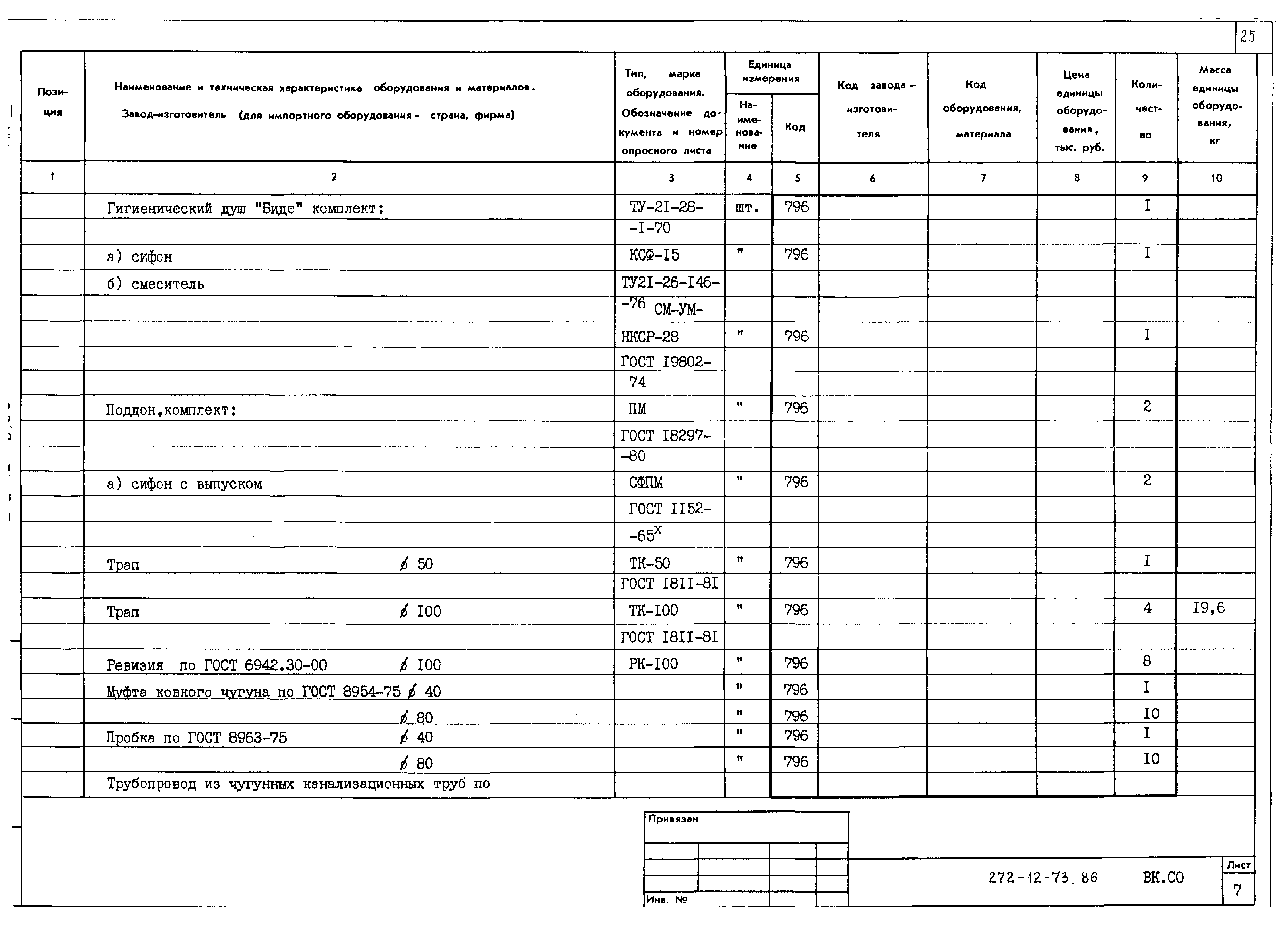 Типовой проект 272-12-73.86