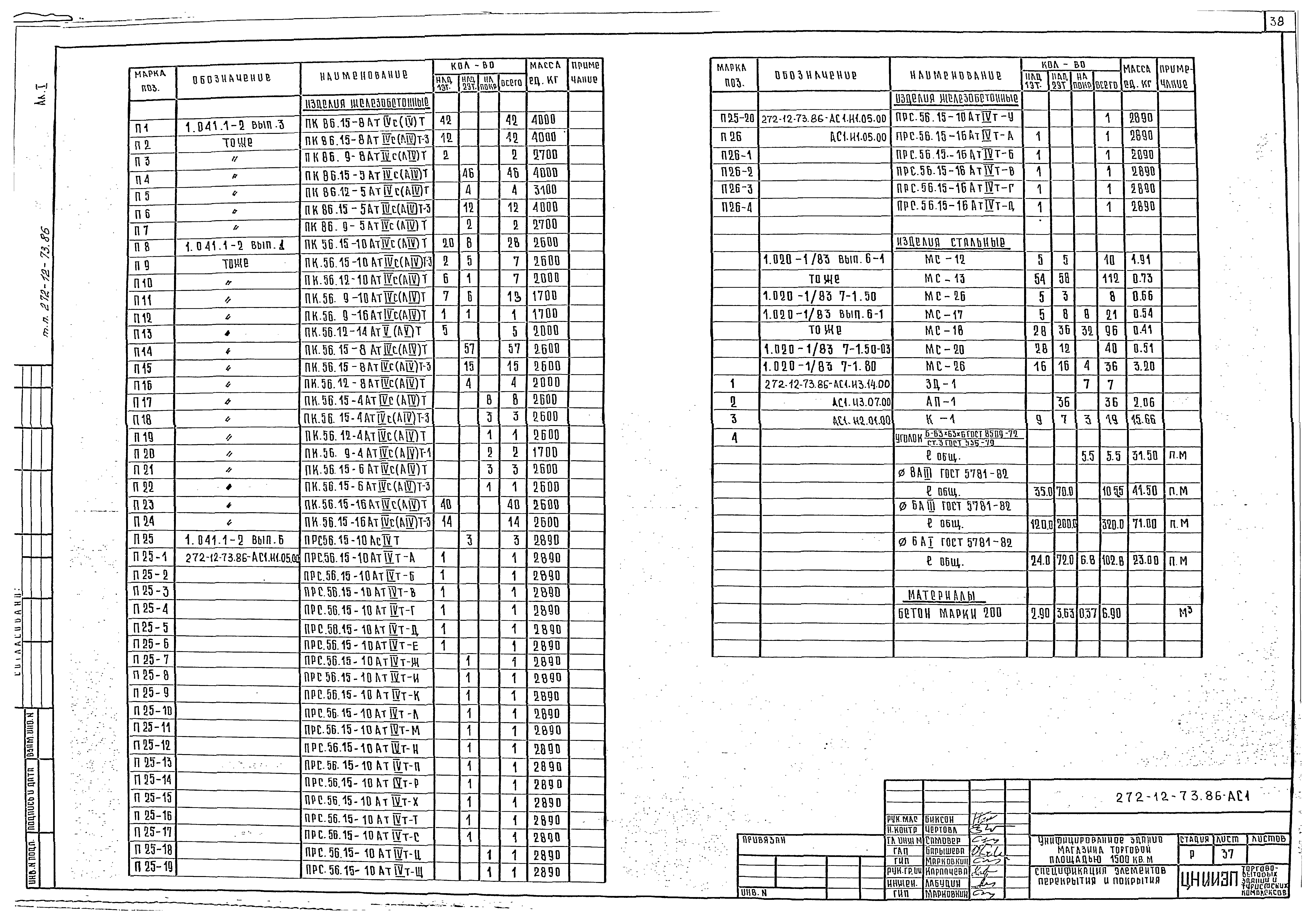 Типовой проект 272-12-73.86