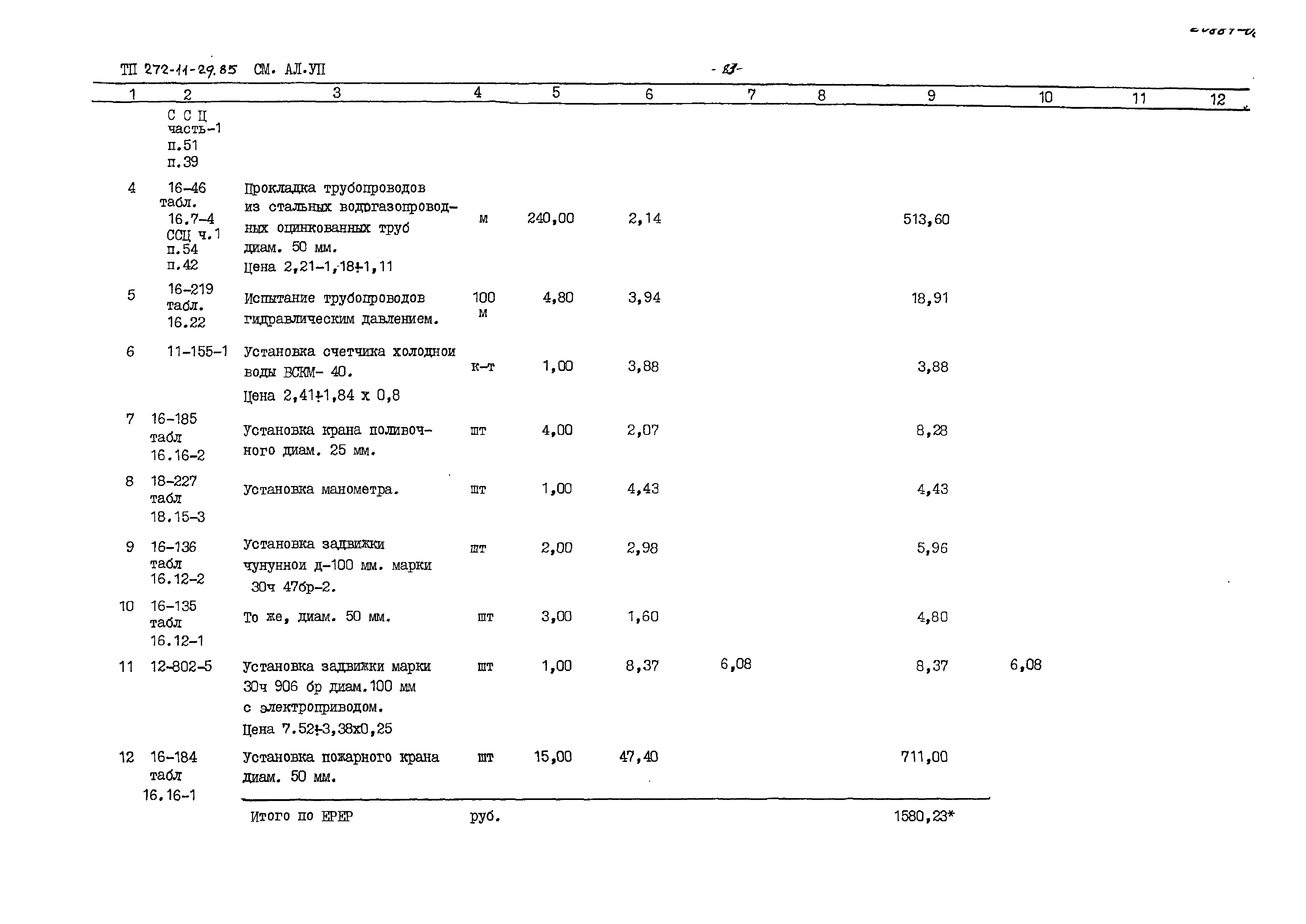 Типовой проект 272-11-29.85