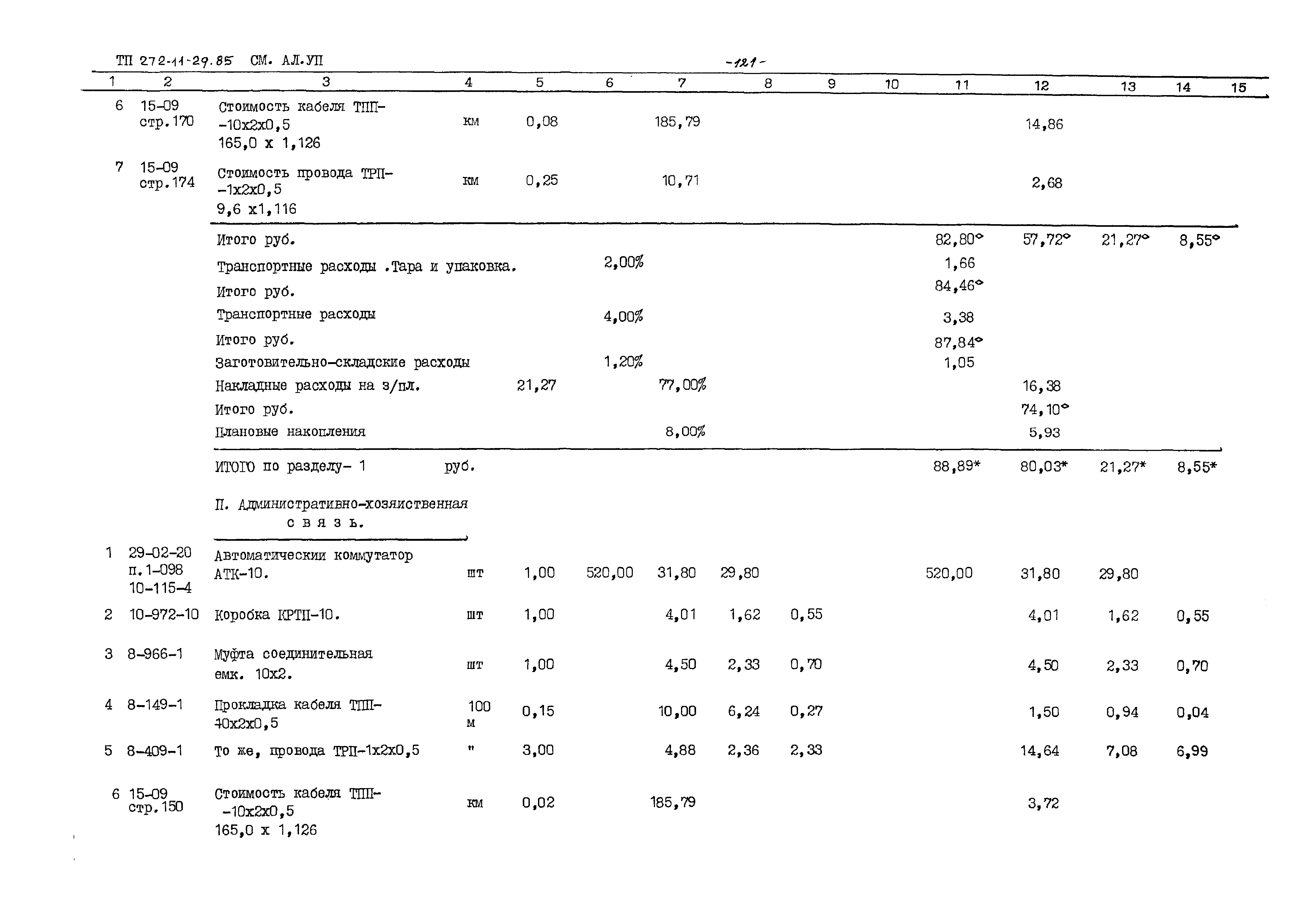 Типовой проект 272-11-29.85