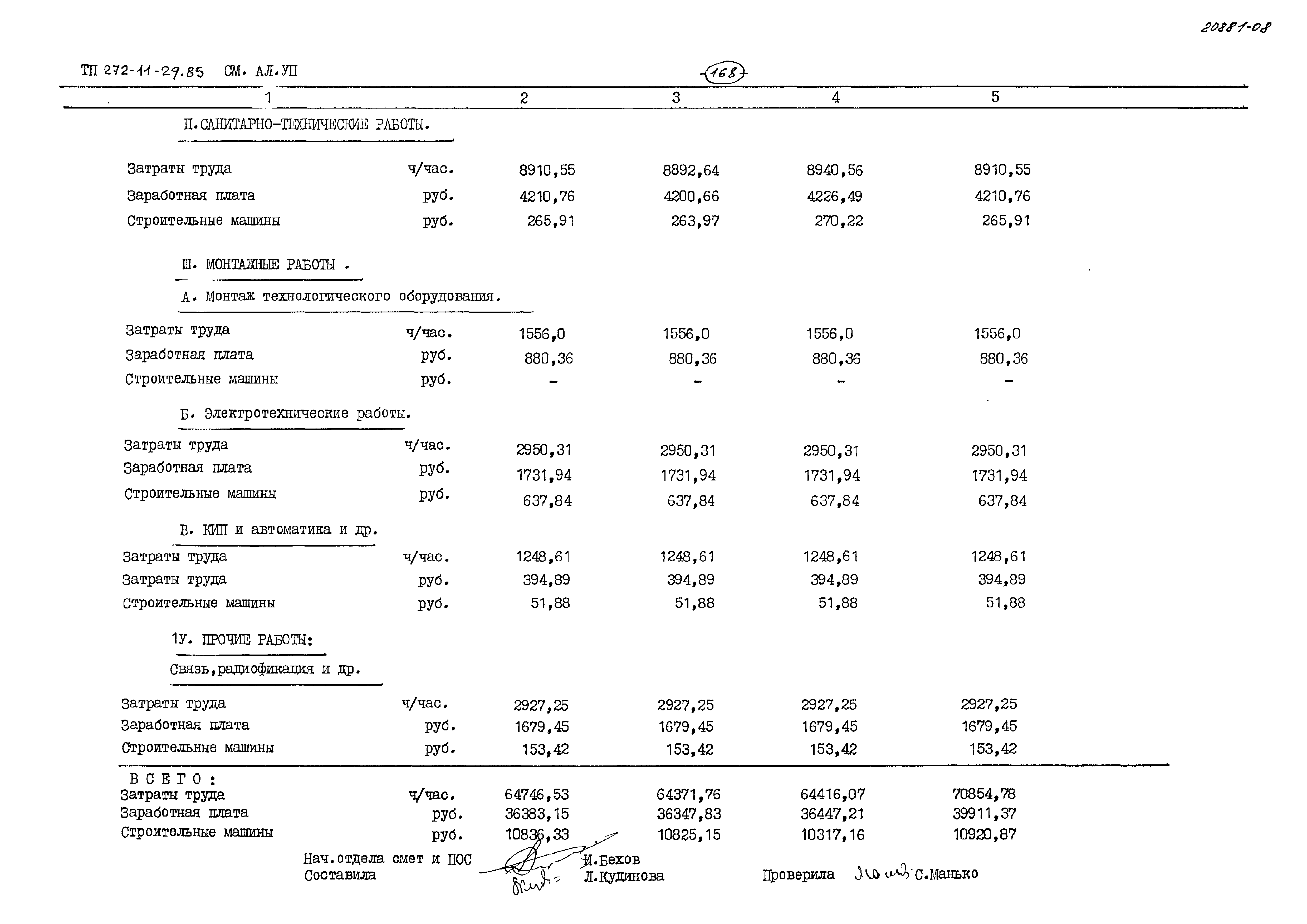 Типовой проект 272-11-29.85