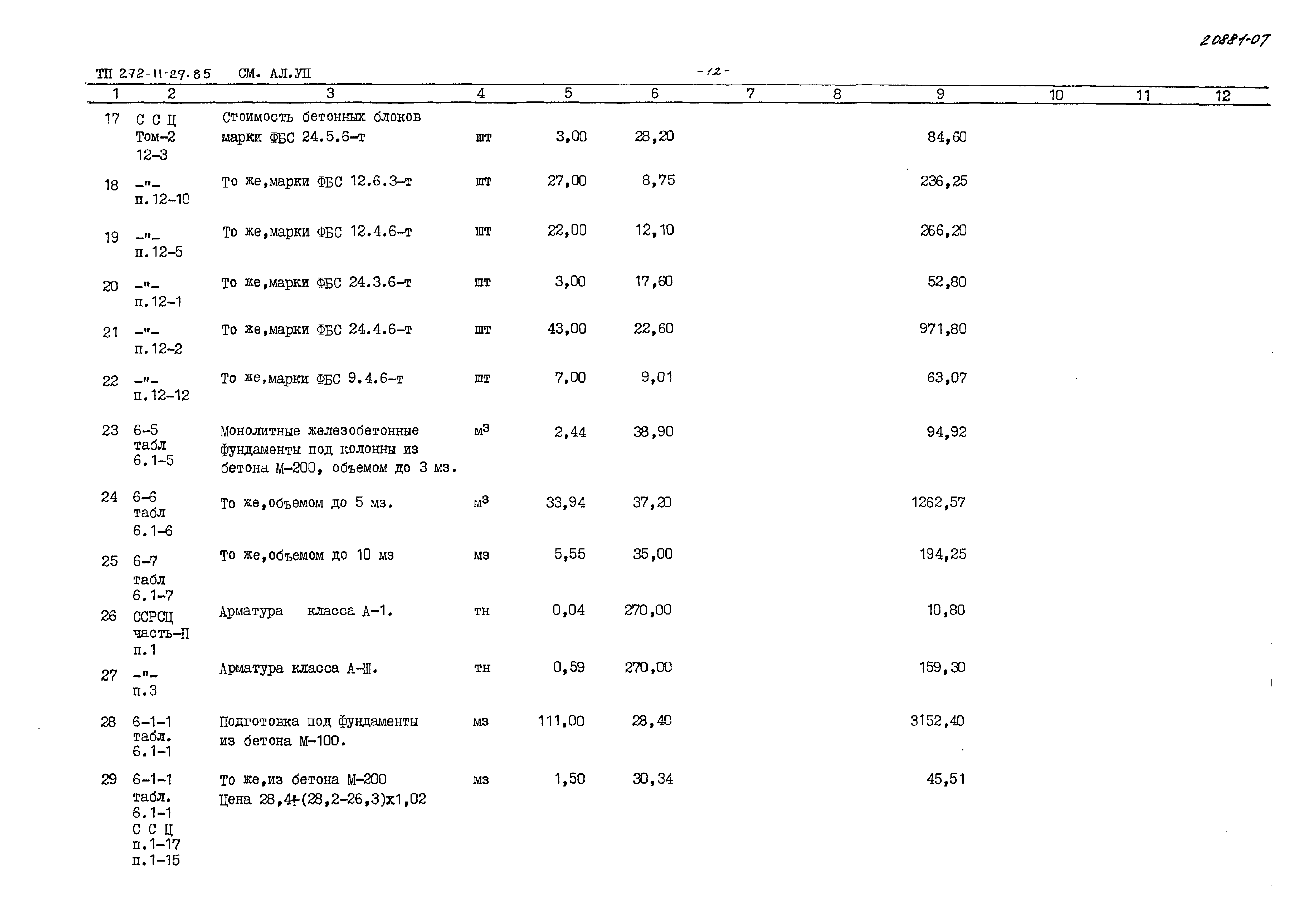 Типовой проект 272-11-29.85