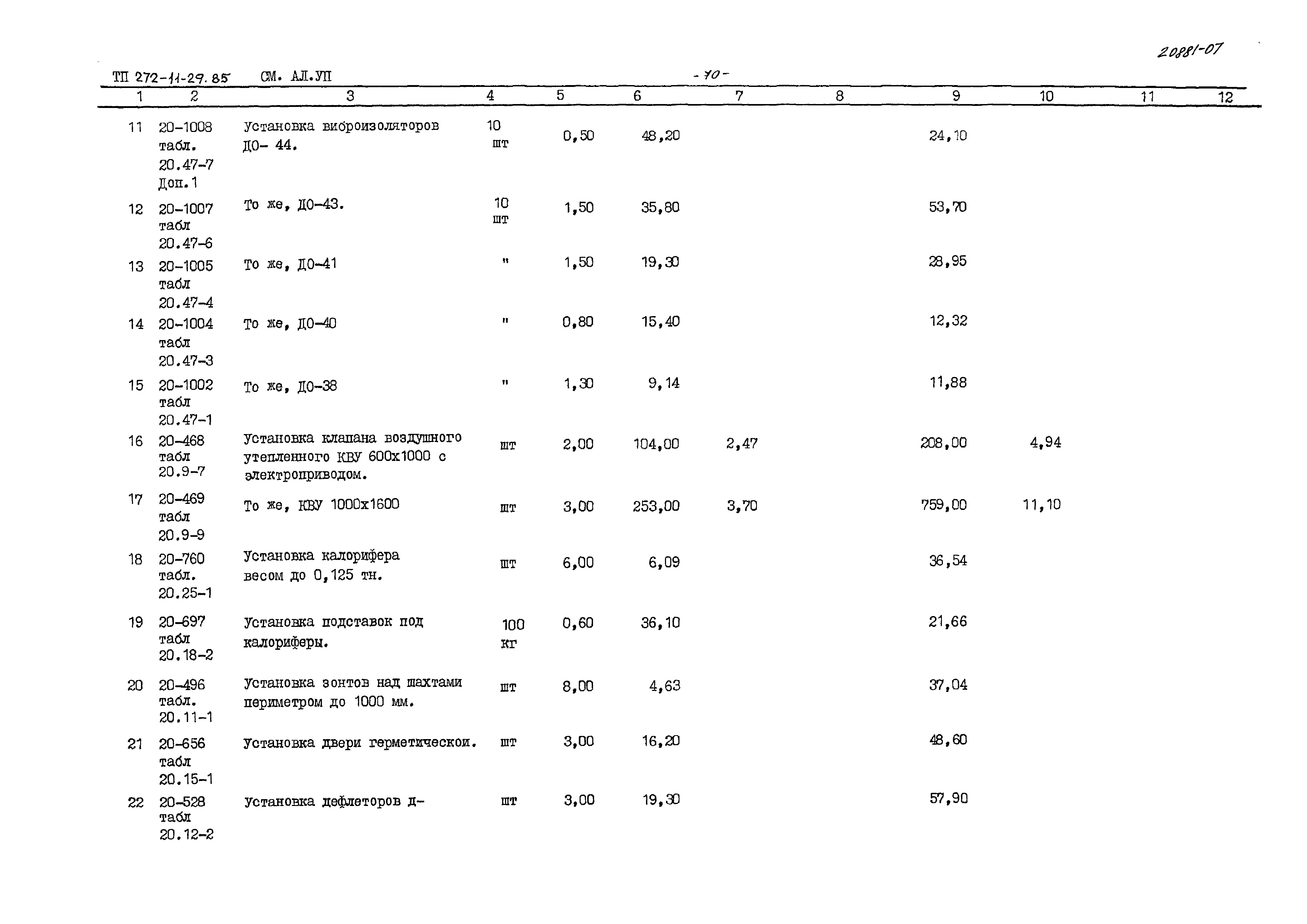 Типовой проект 272-11-29.85