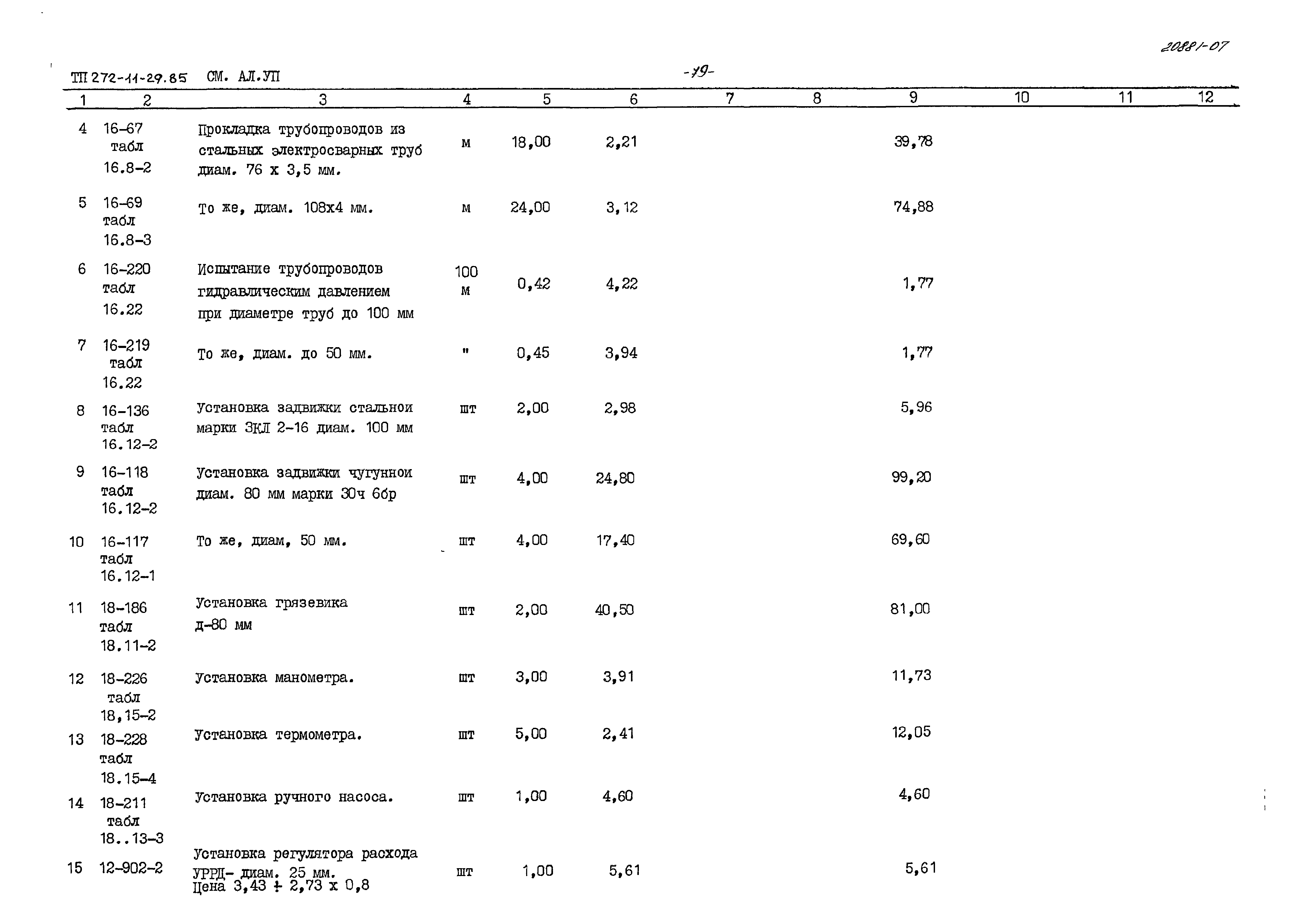 Типовой проект 272-11-29.85