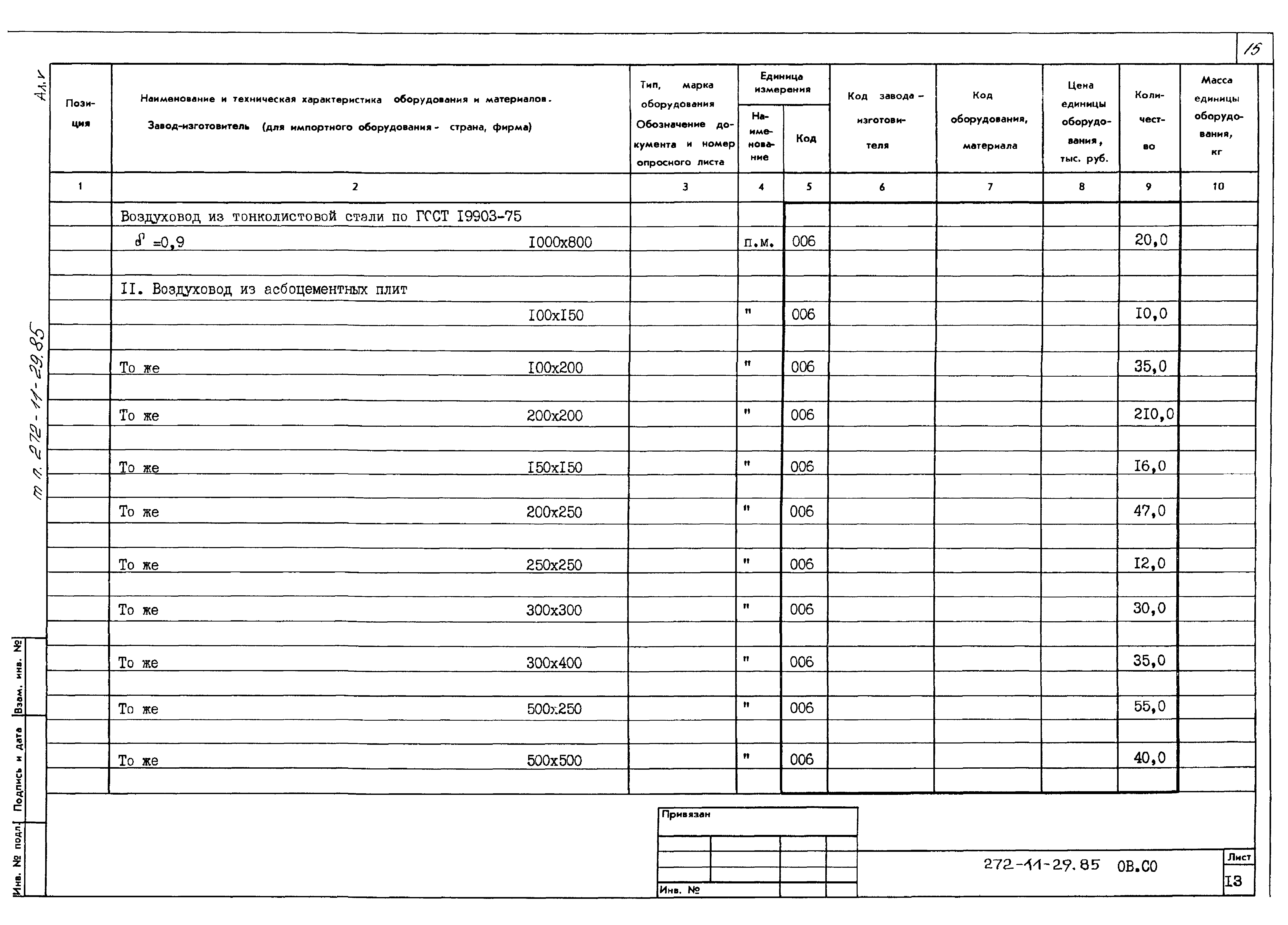 Типовой проект 272-11-29.85