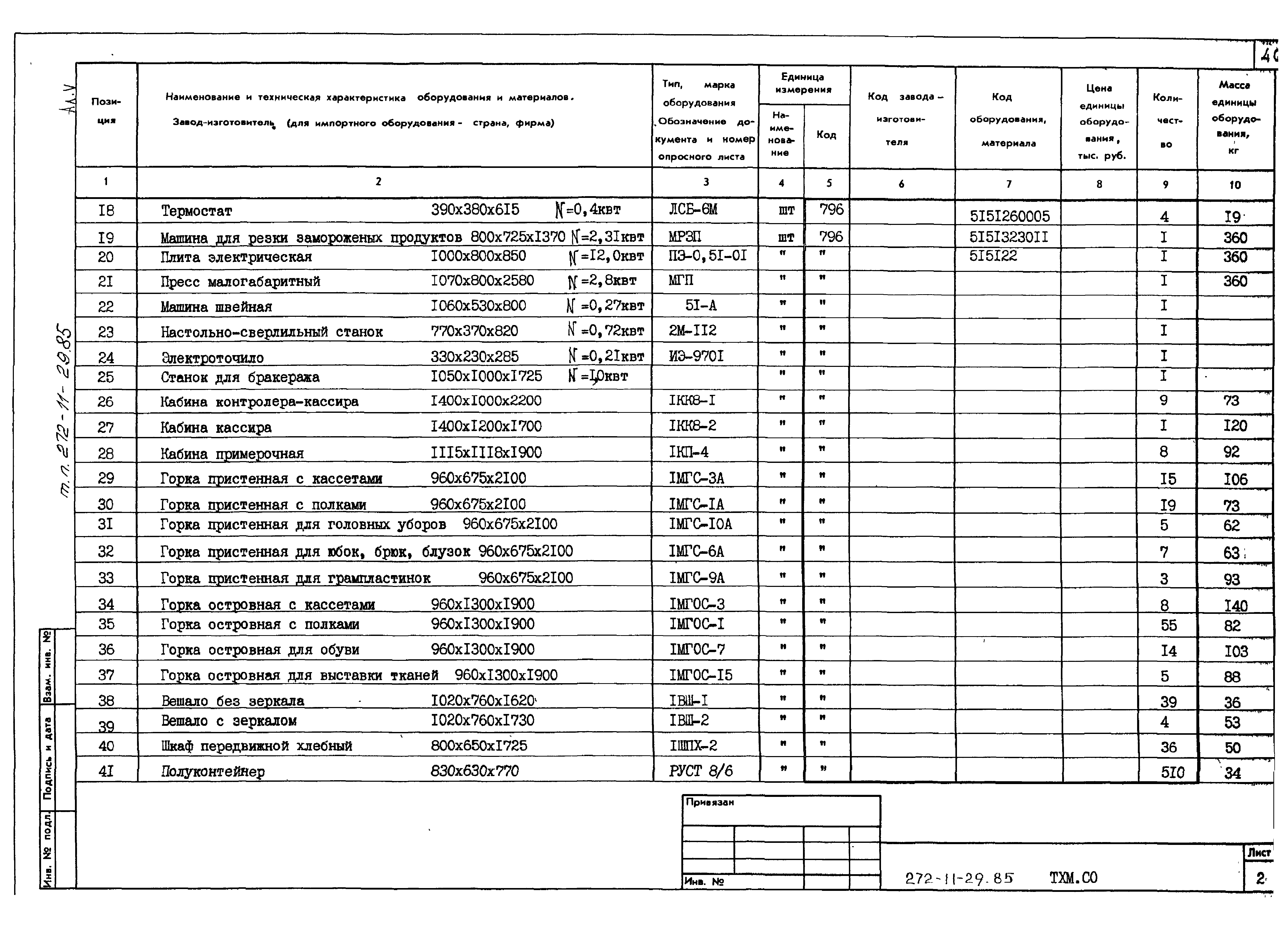 Типовой проект 272-11-29.85