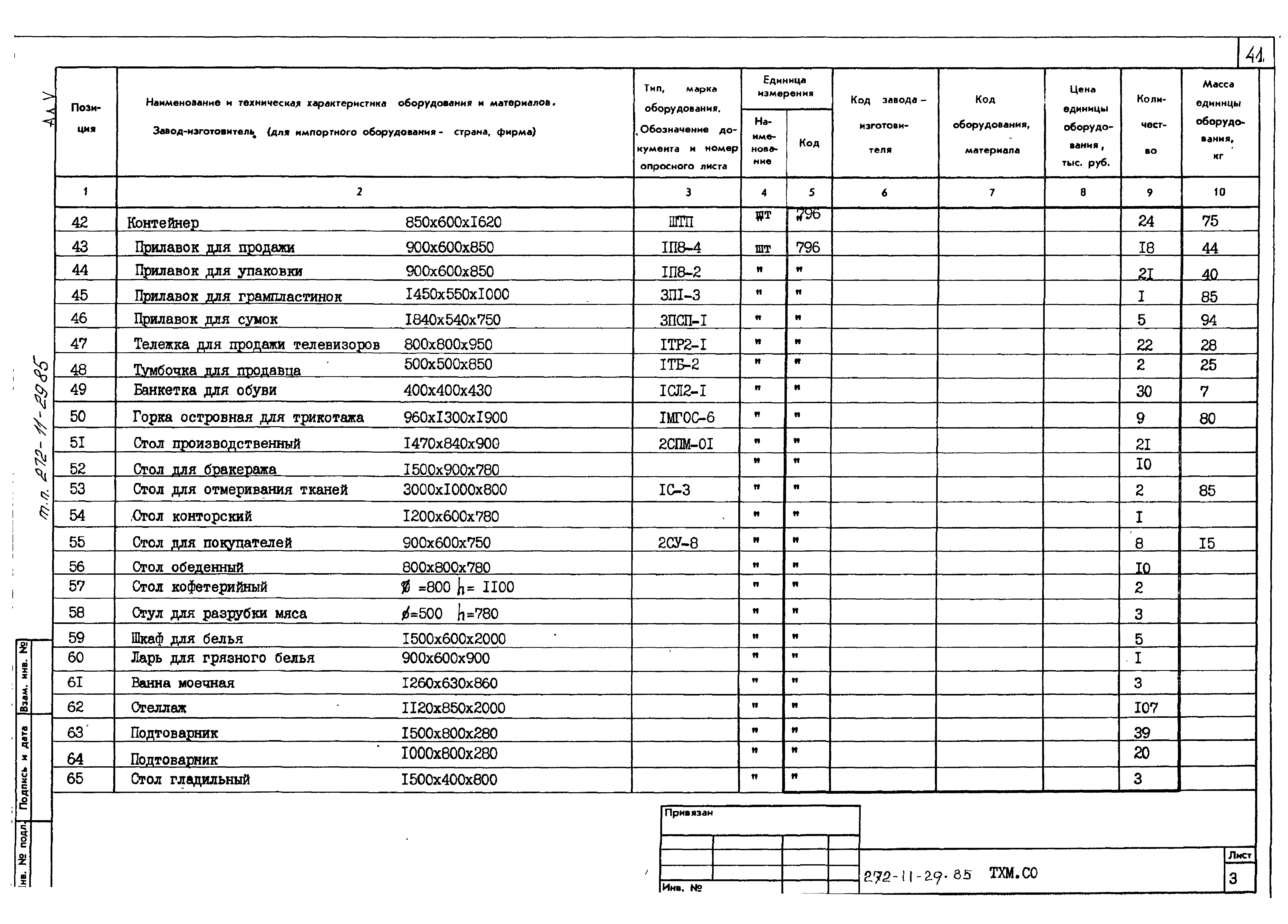 Типовой проект 272-11-29.85