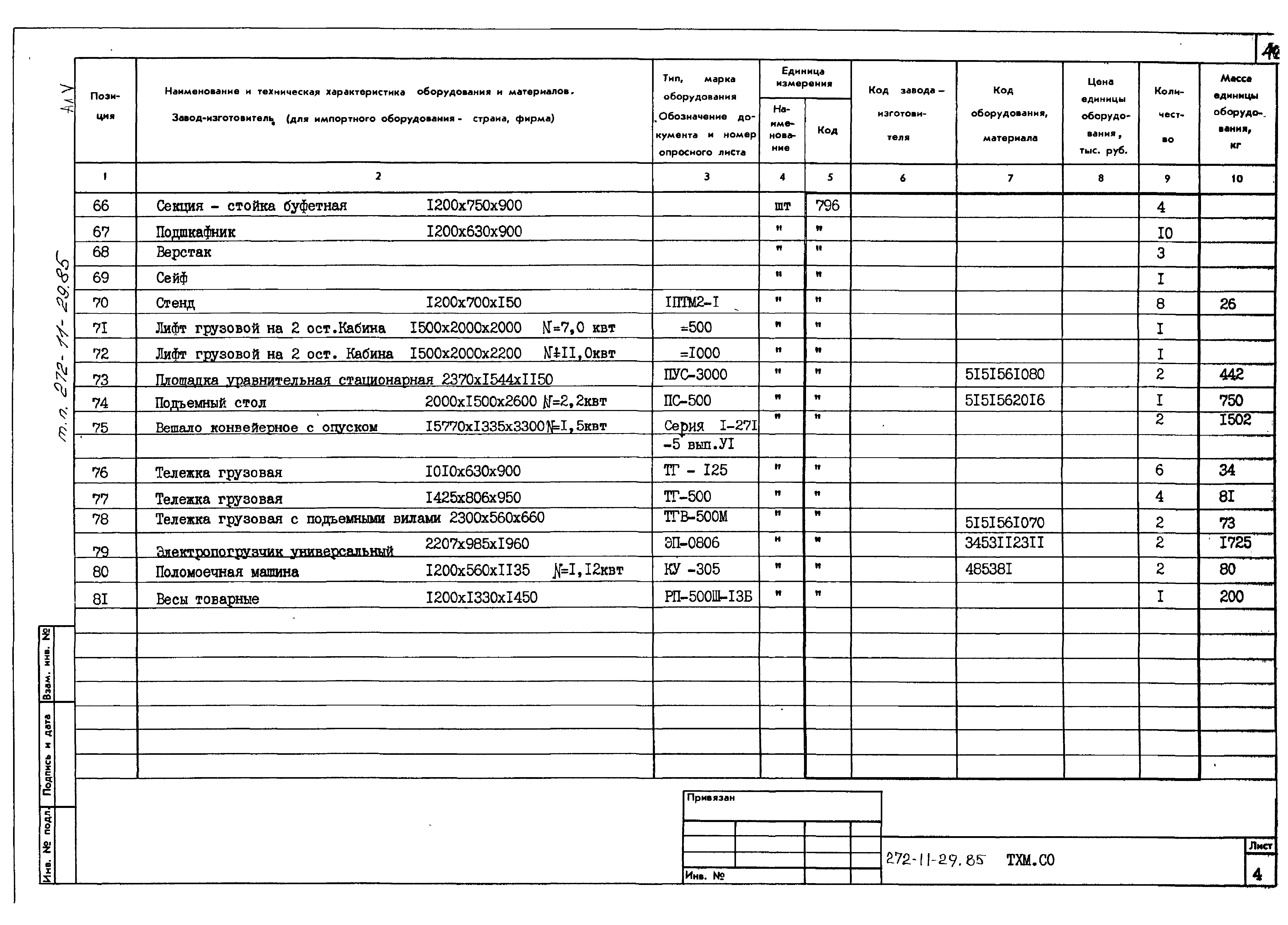 Типовой проект 272-11-29.85