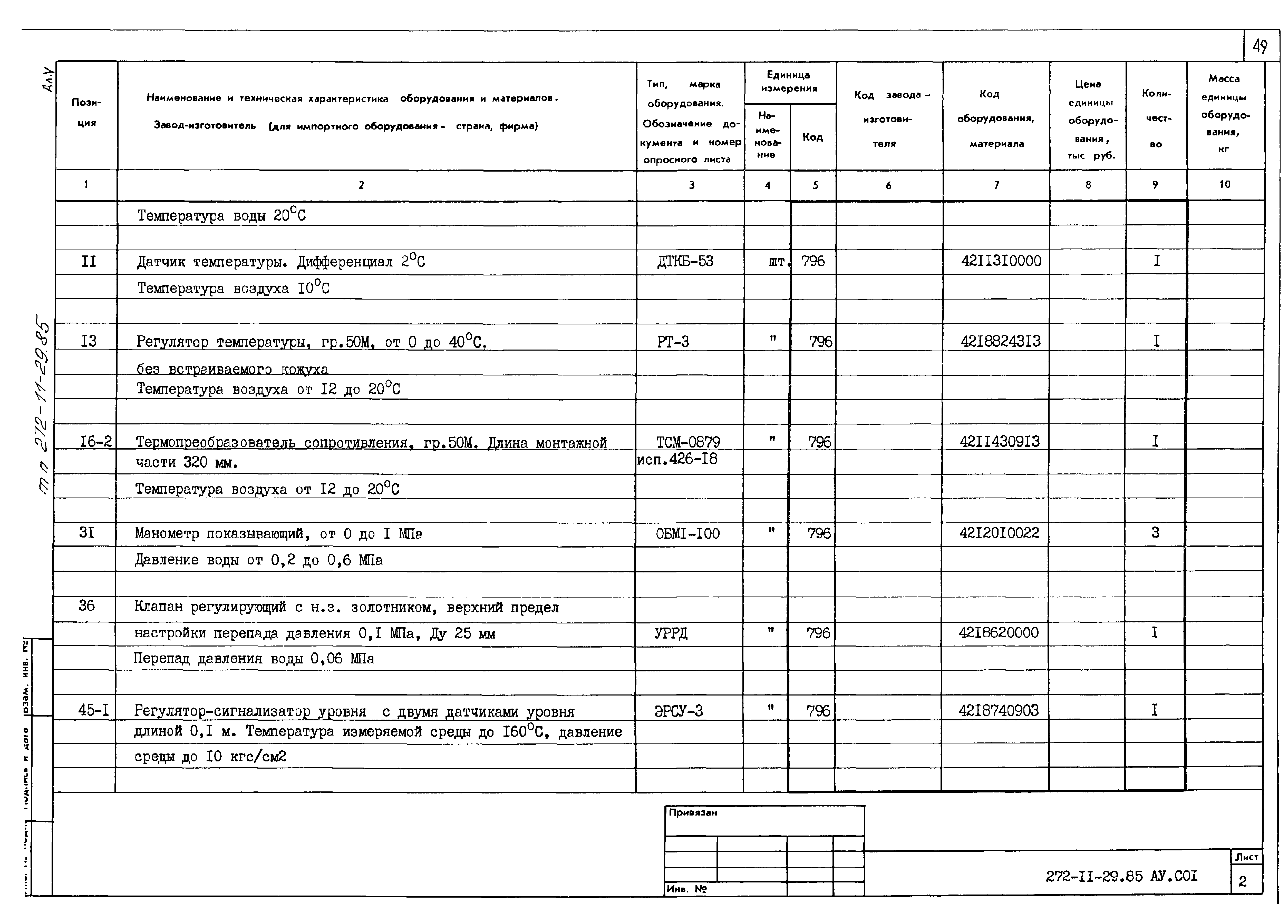 Типовой проект 272-11-29.85