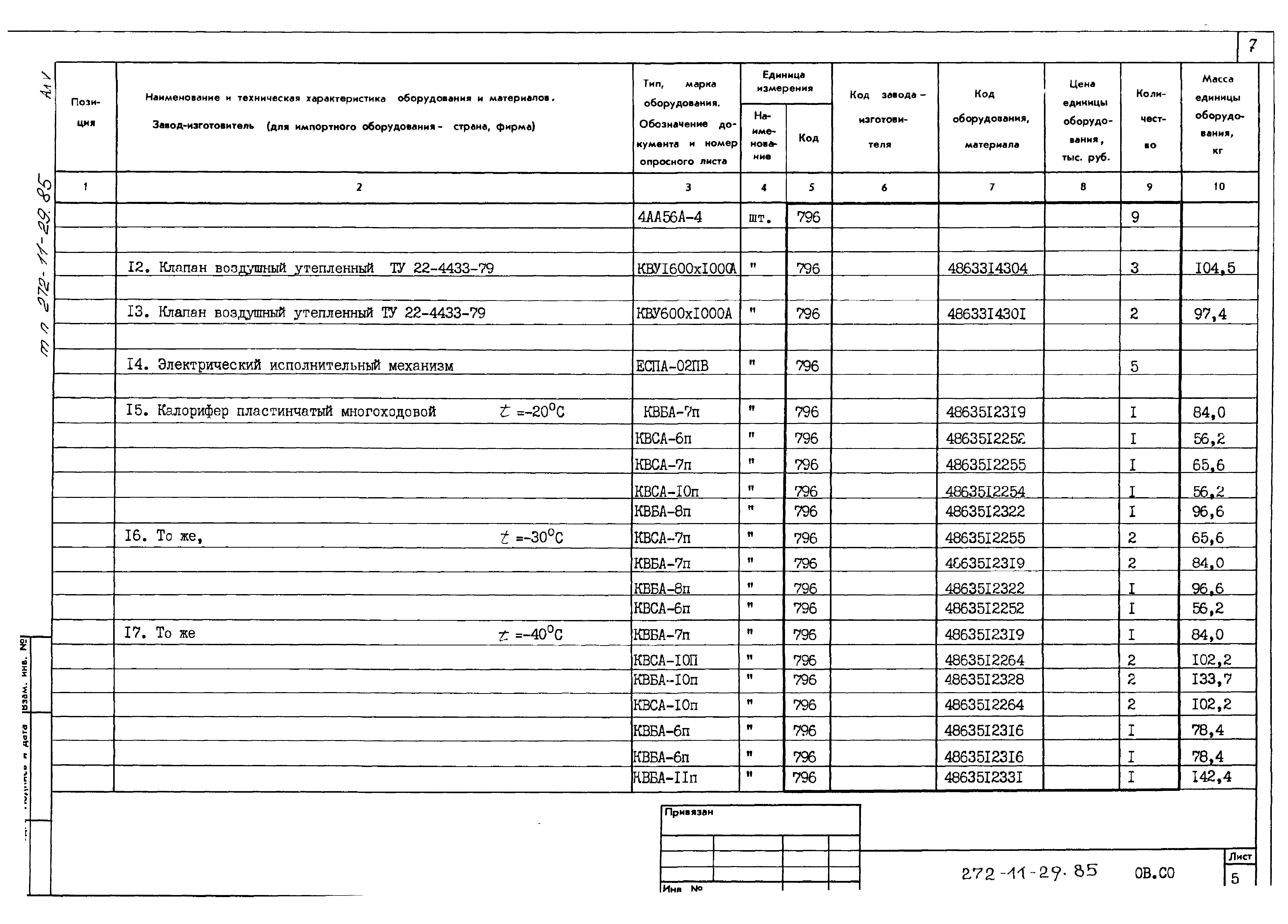 Типовой проект 272-11-29.85