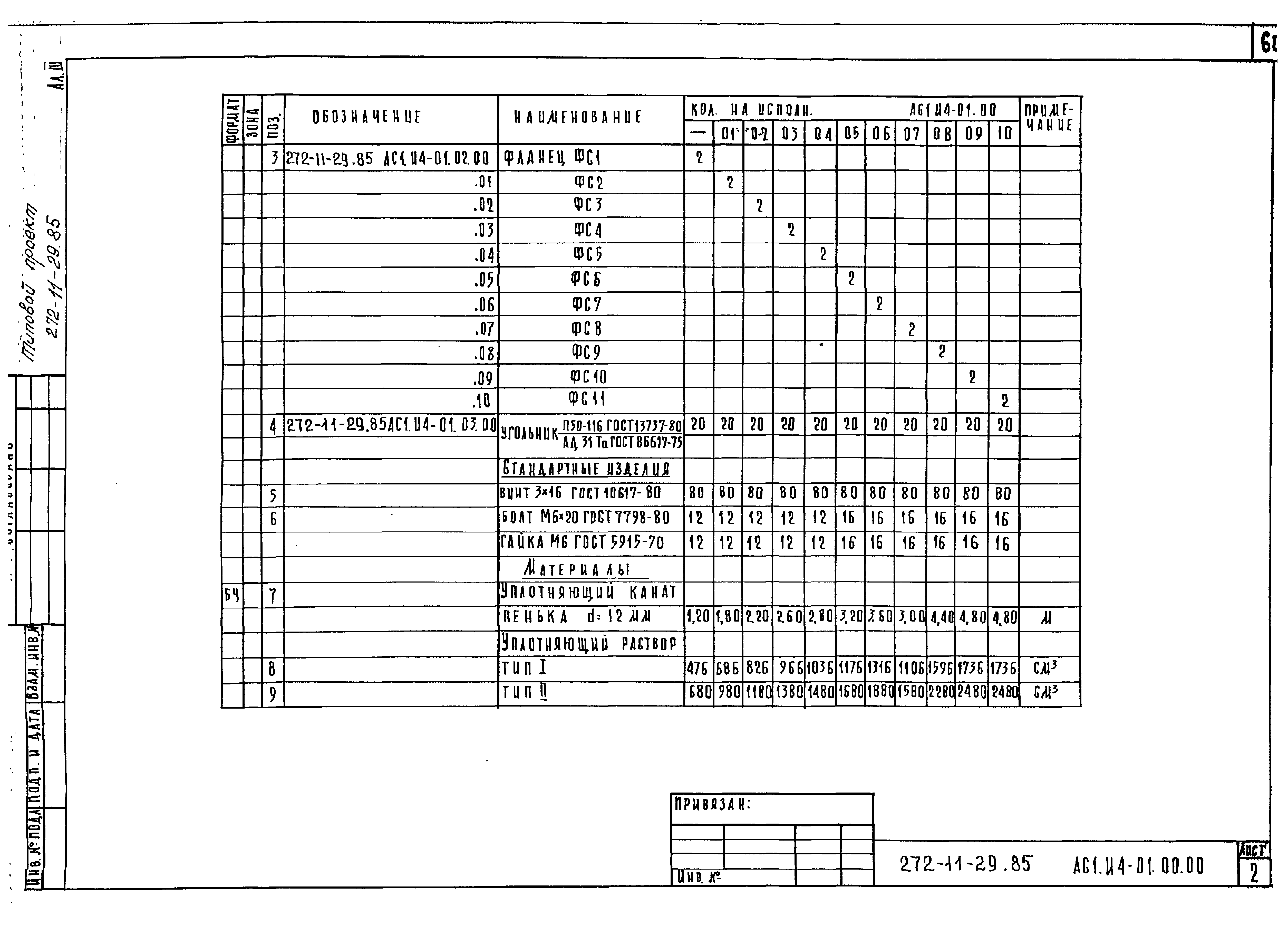 Типовой проект 272-11-29.85