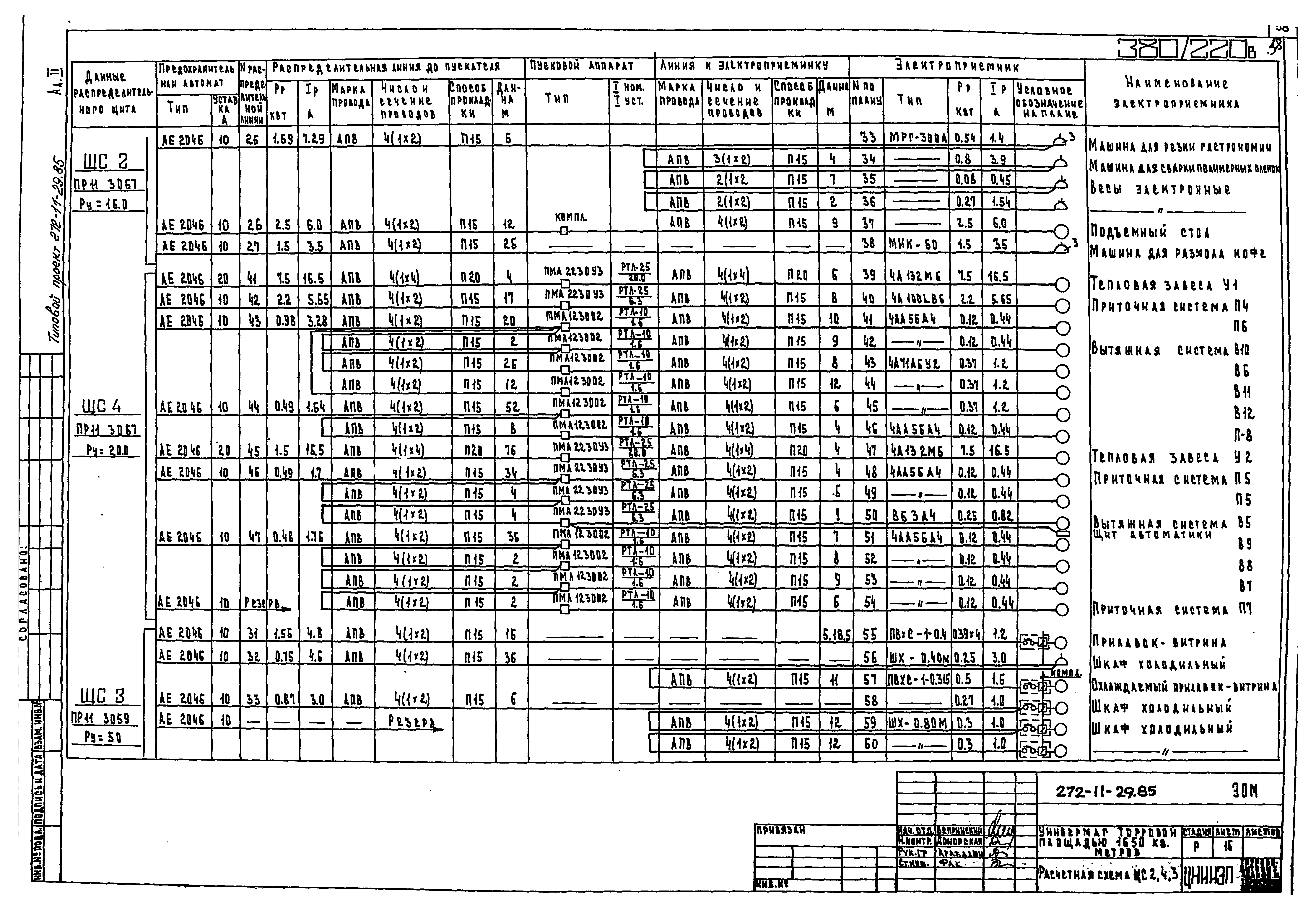 Типовой проект 272-11-29.85