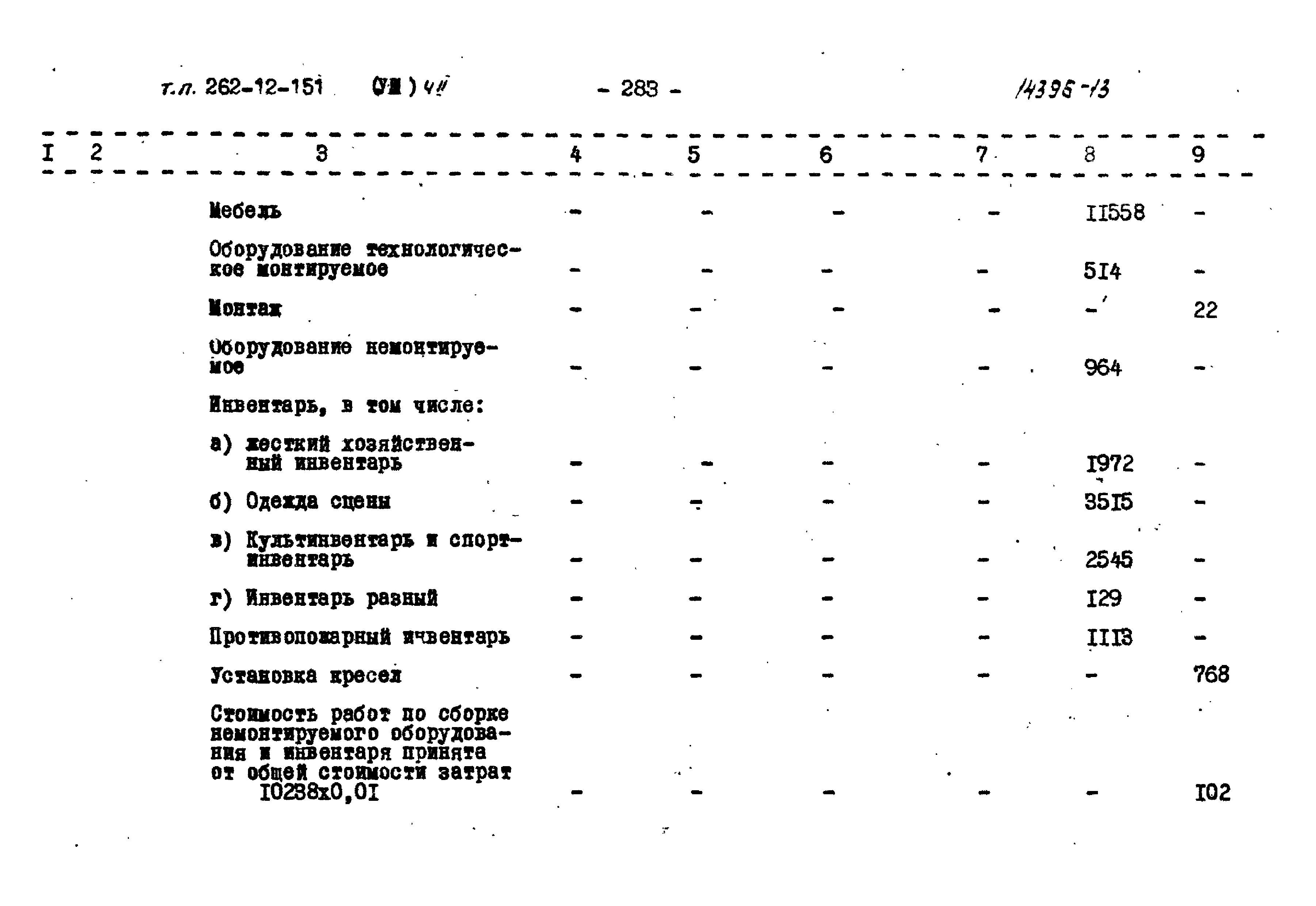 Типовой проект 262-12-151