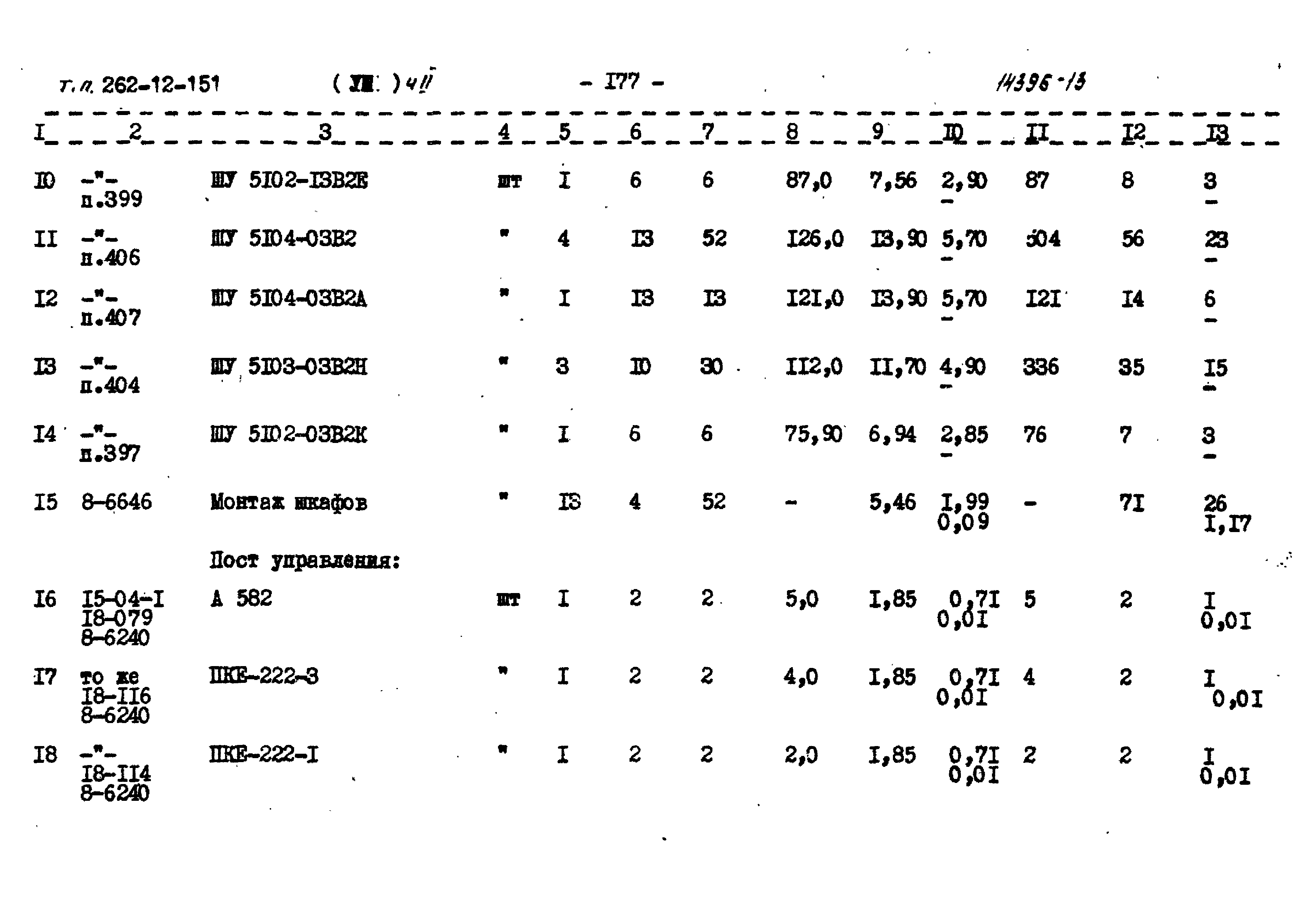 Типовой проект 262-12-151