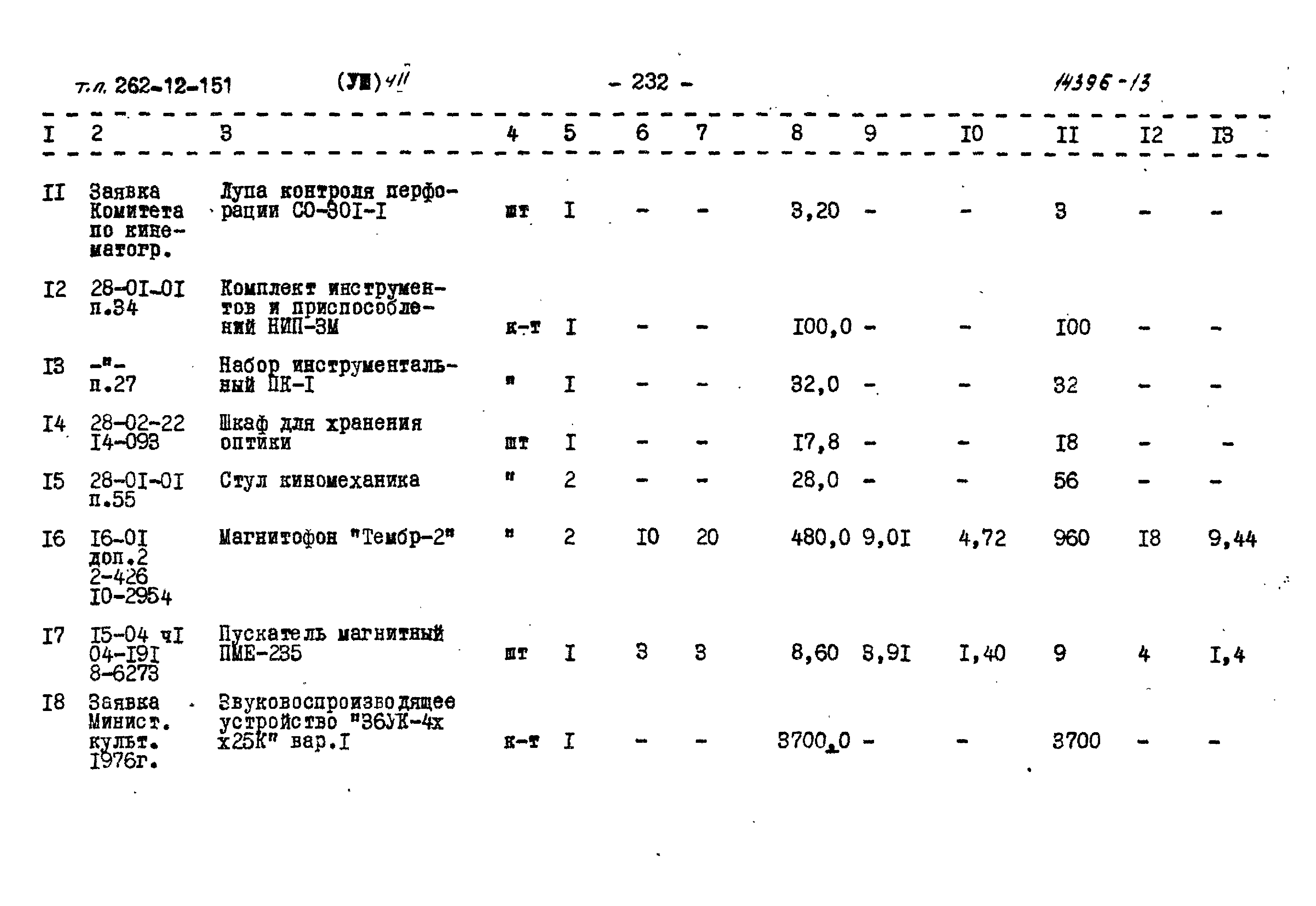 Типовой проект 262-12-151