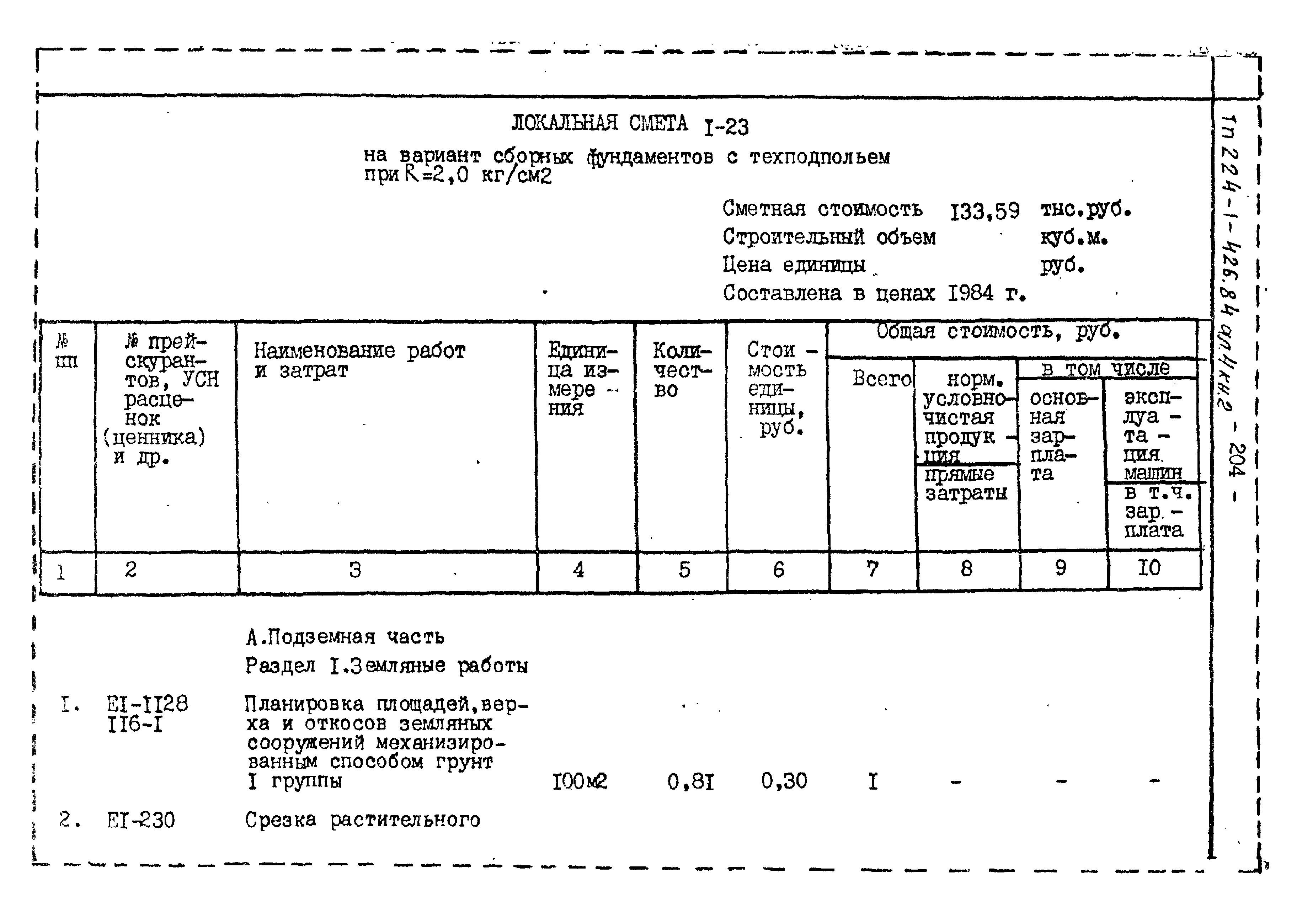 Типовой проект 224-1-426.84