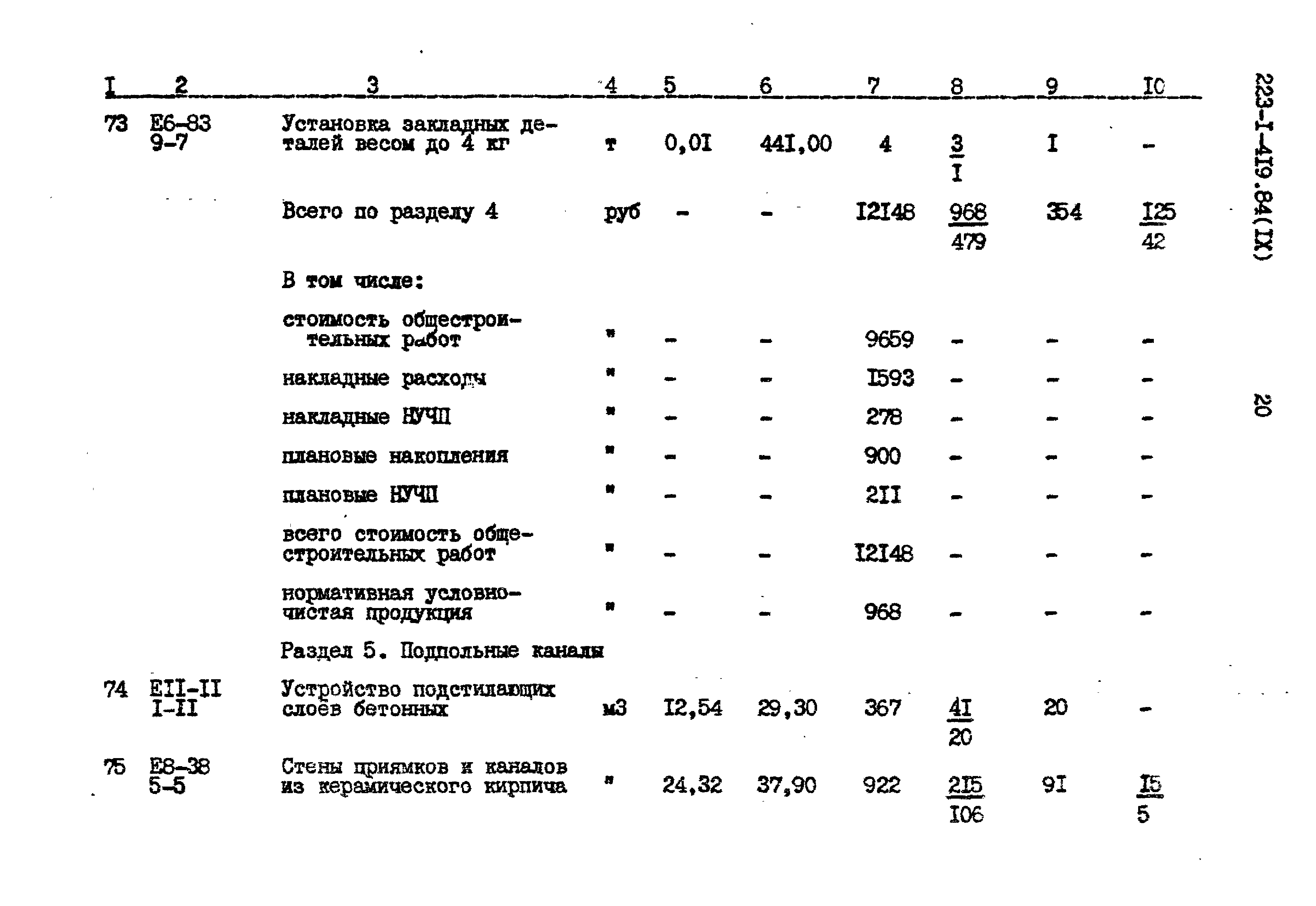 Типовой проект 223-1-419.84