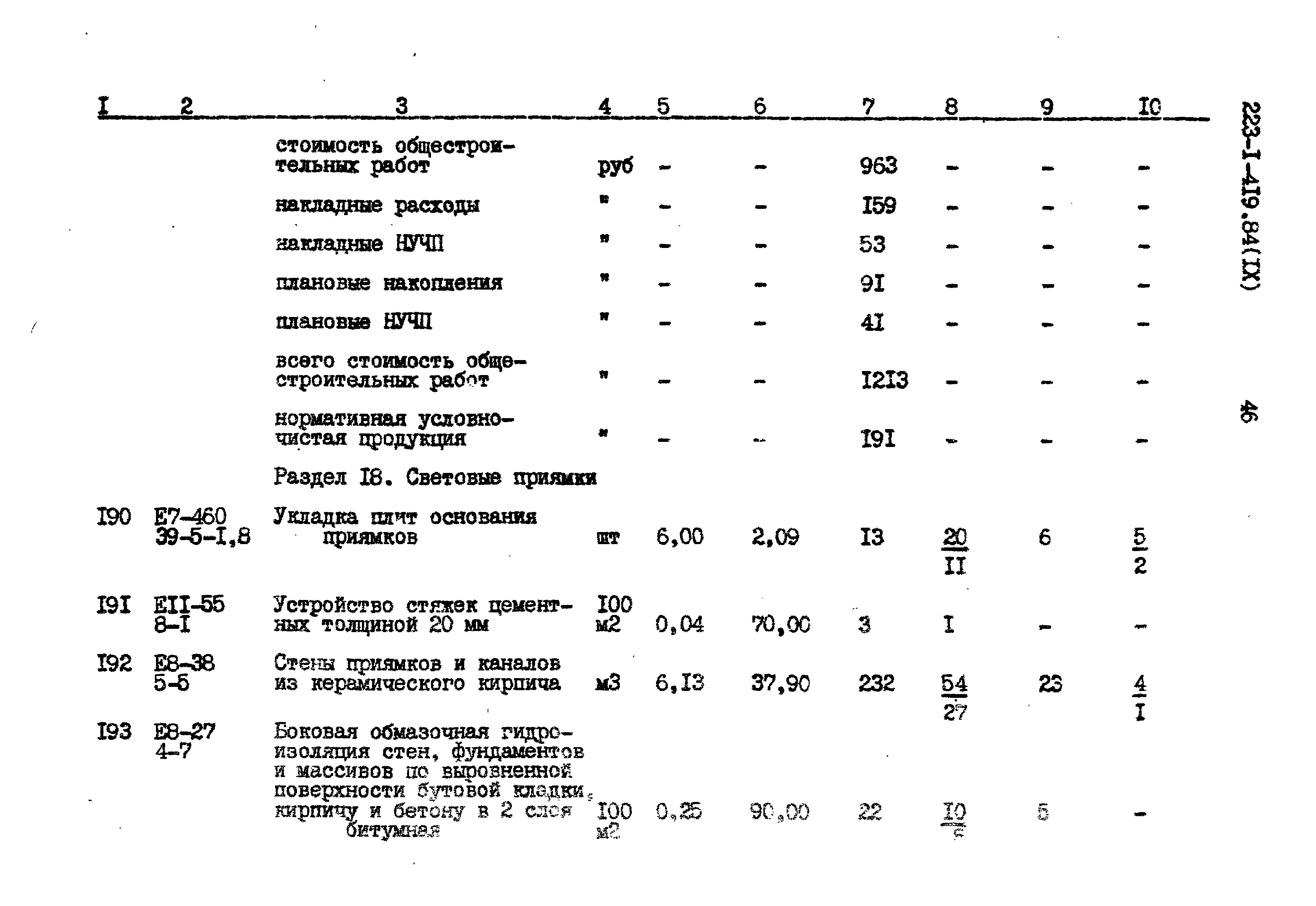 Типовой проект 223-1-419.84