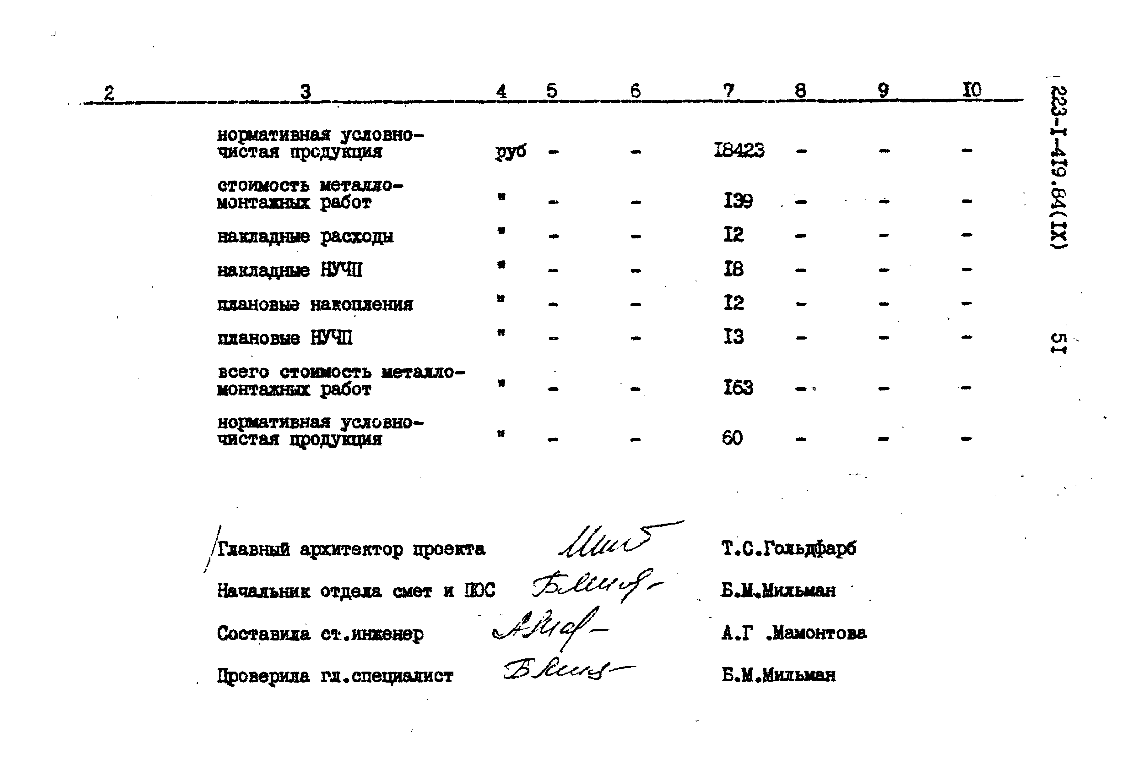 Типовой проект 223-1-419.84