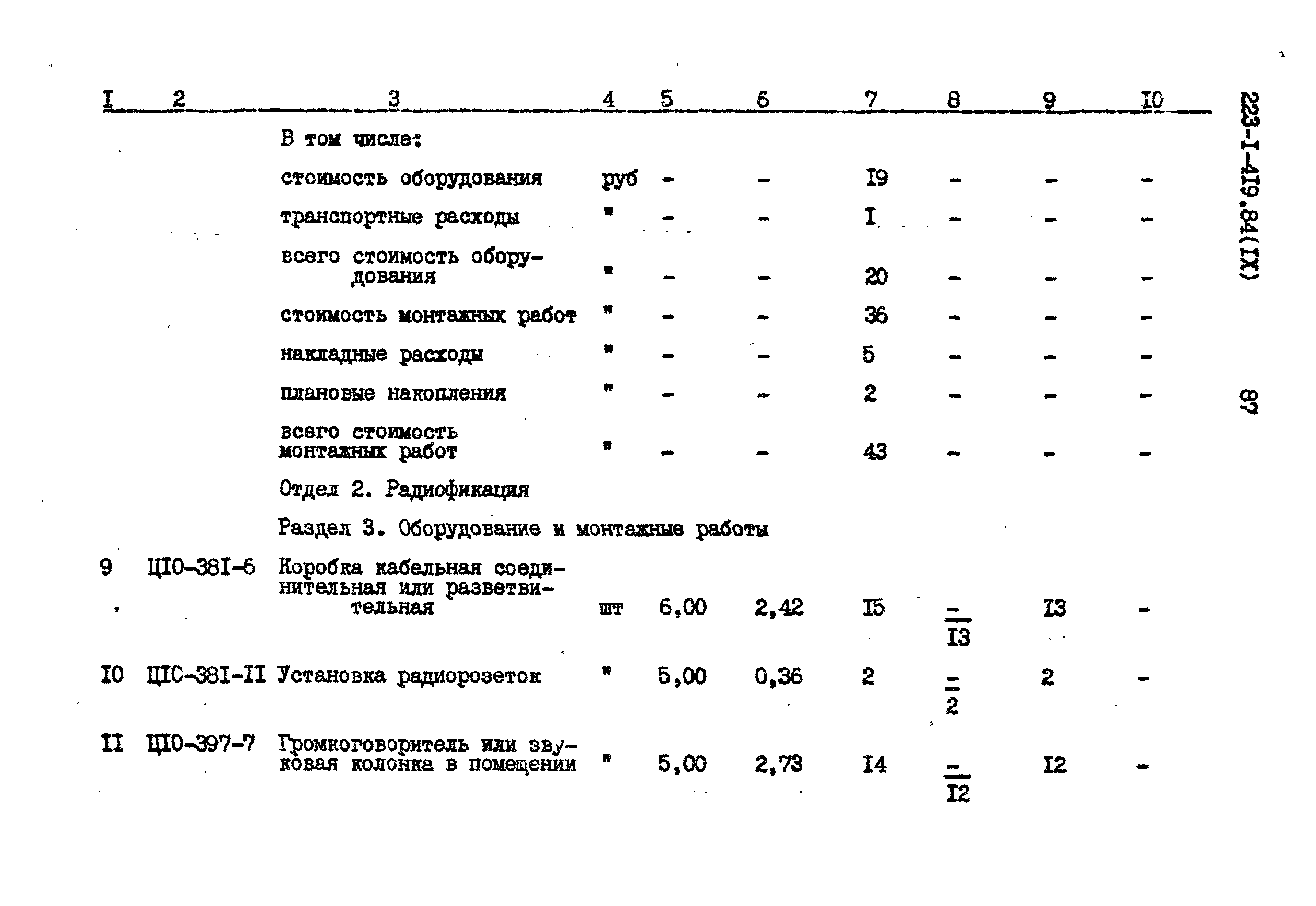 Типовой проект 223-1-419.84