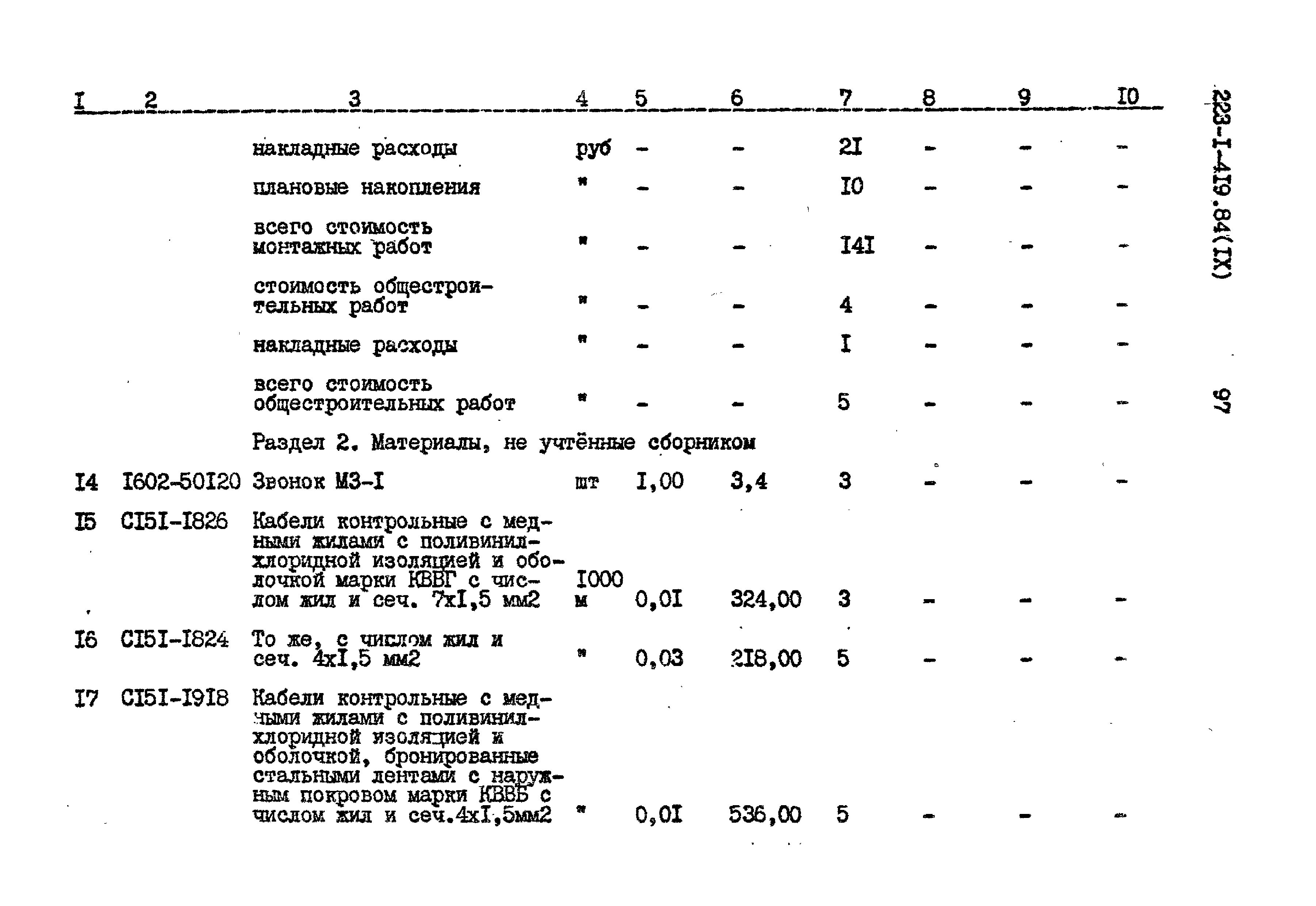 Типовой проект 223-1-419.84