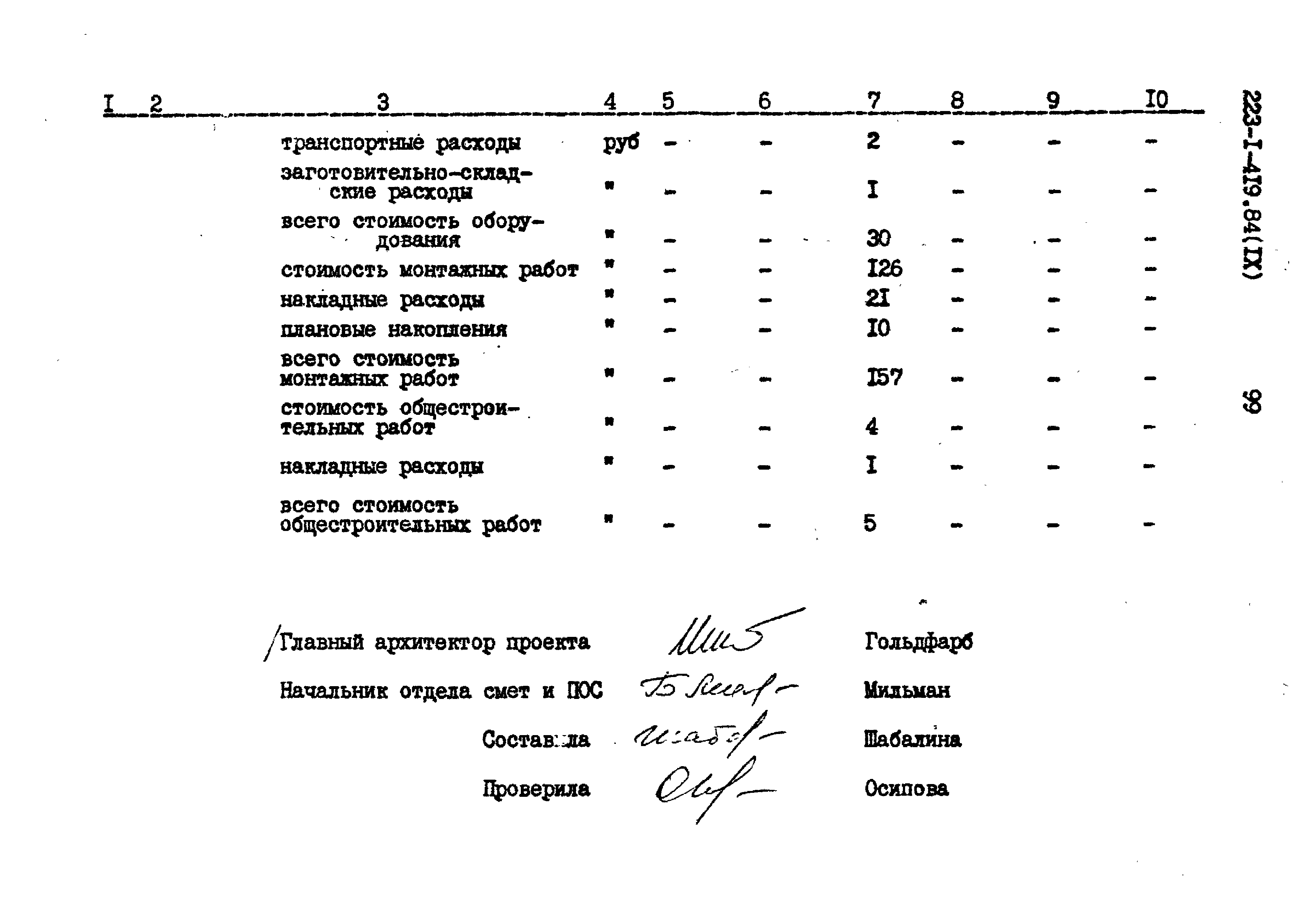 Типовой проект 223-1-419.84