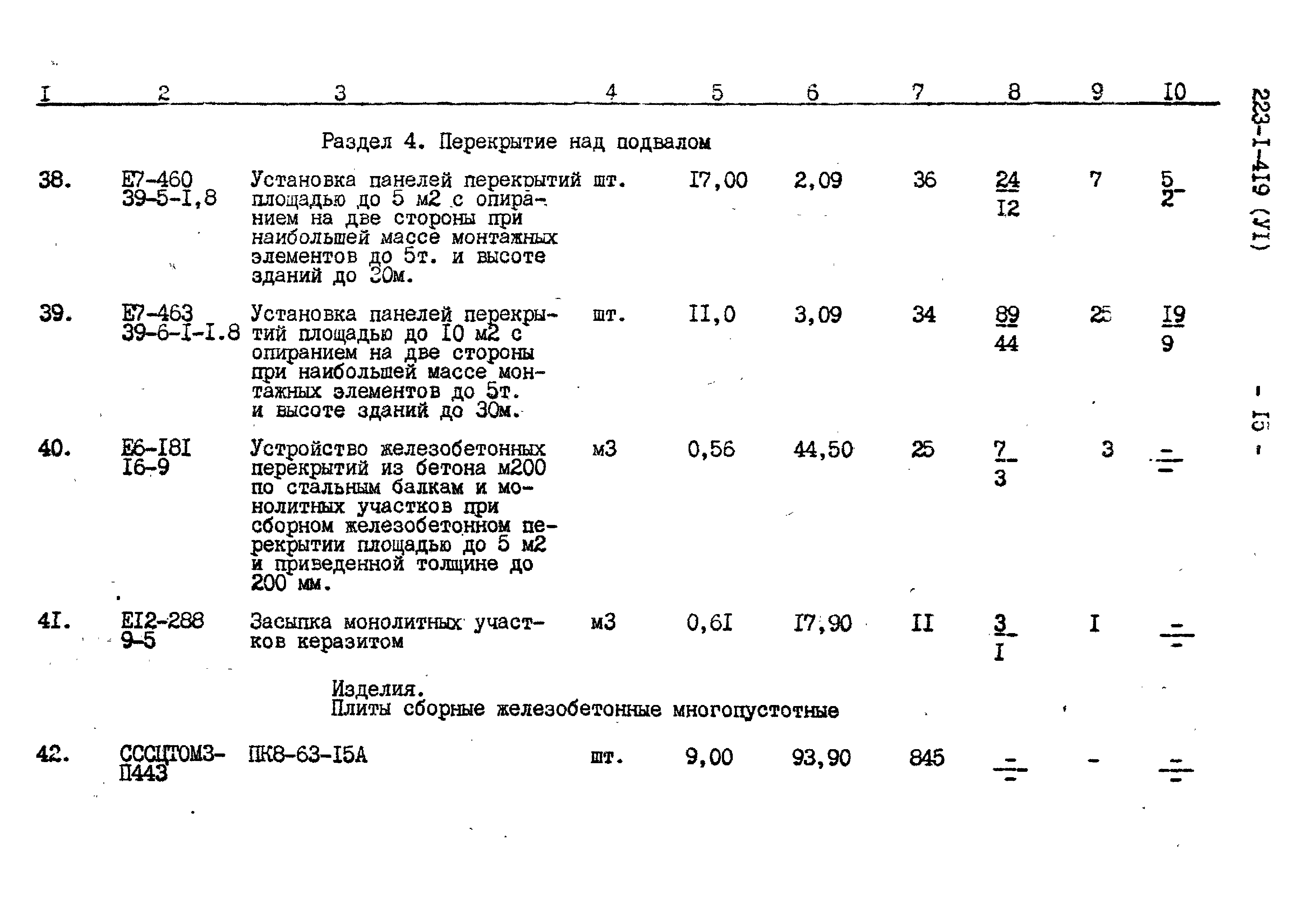 Типовой проект 223-1-419.84