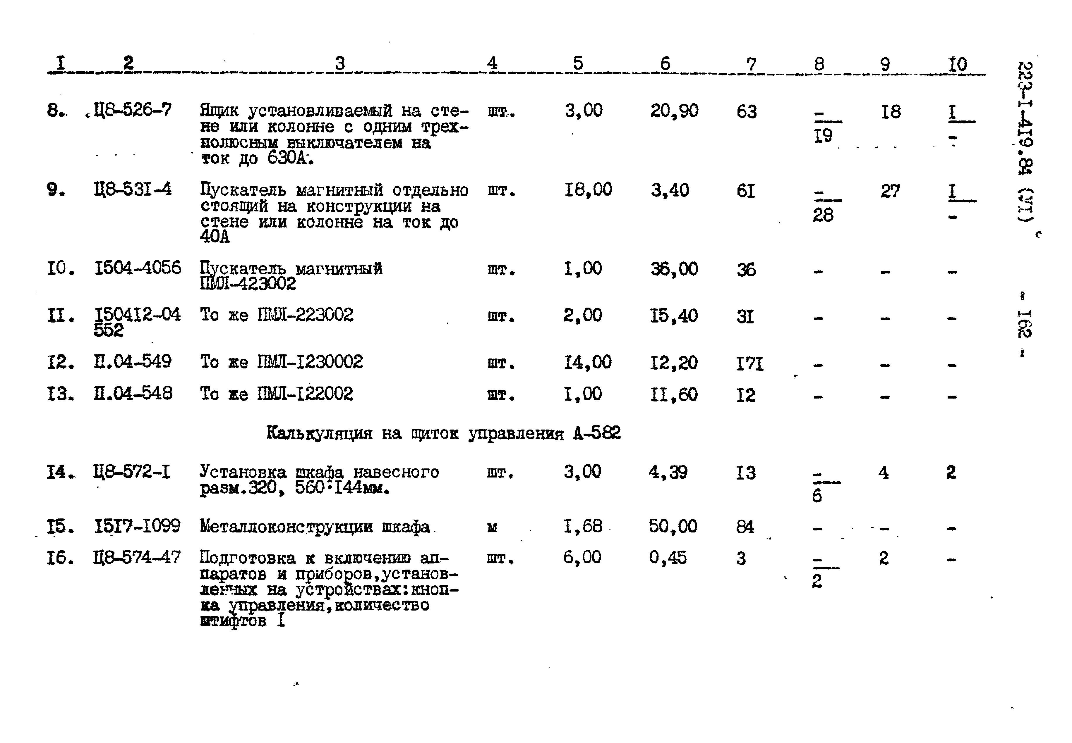 Типовой проект 223-1-419.84