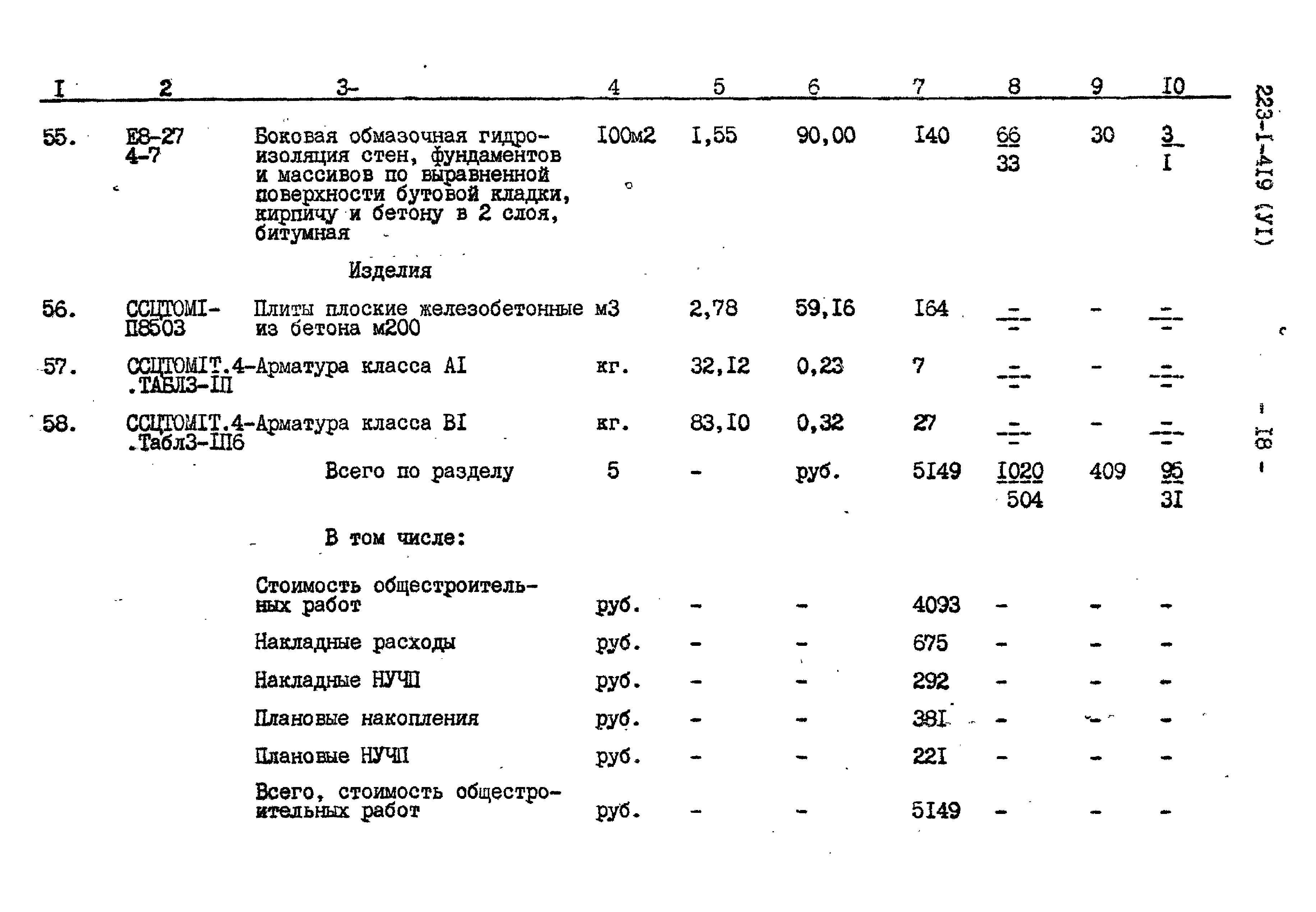 Типовой проект 223-1-419.84