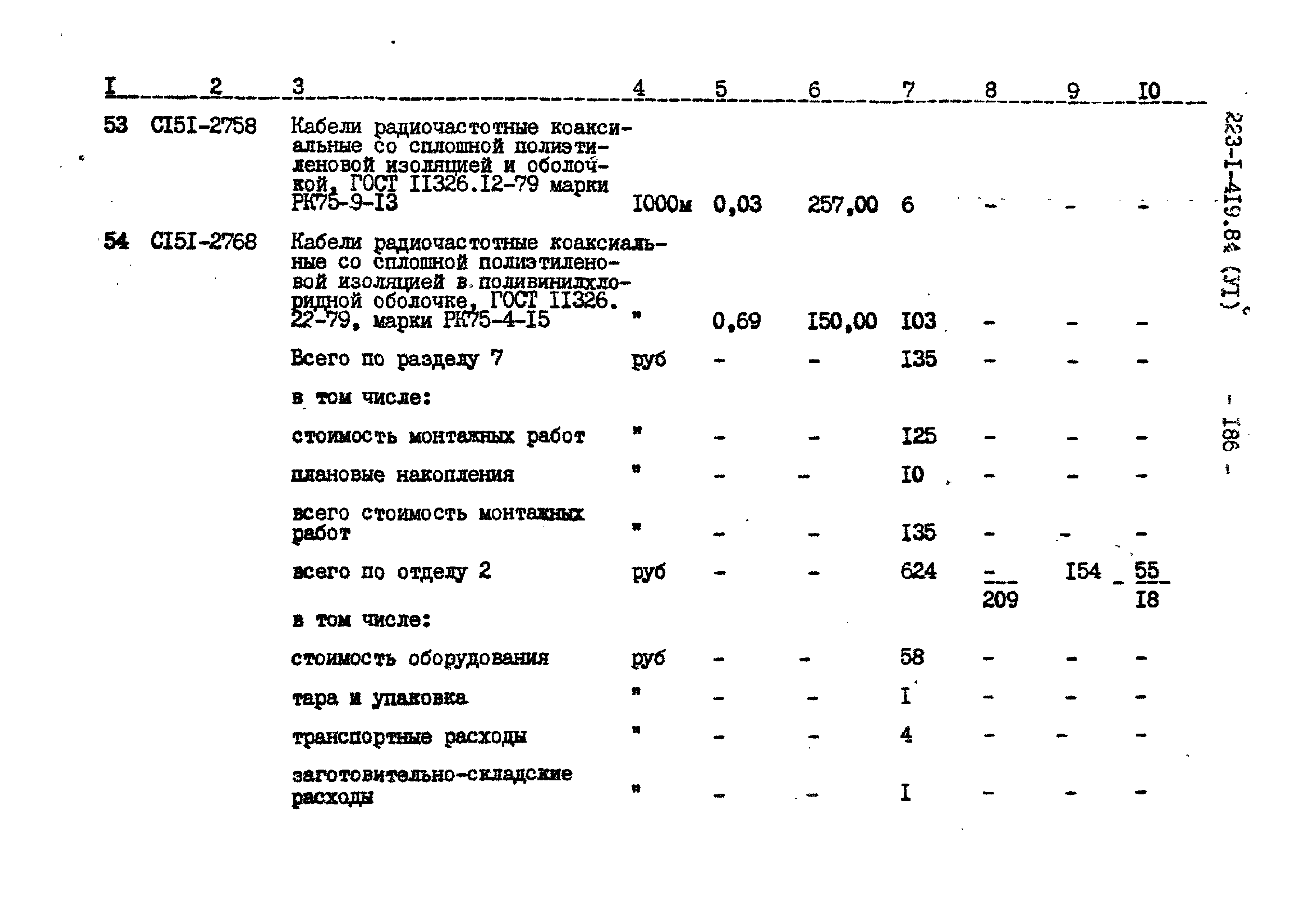 Типовой проект 223-1-419.84