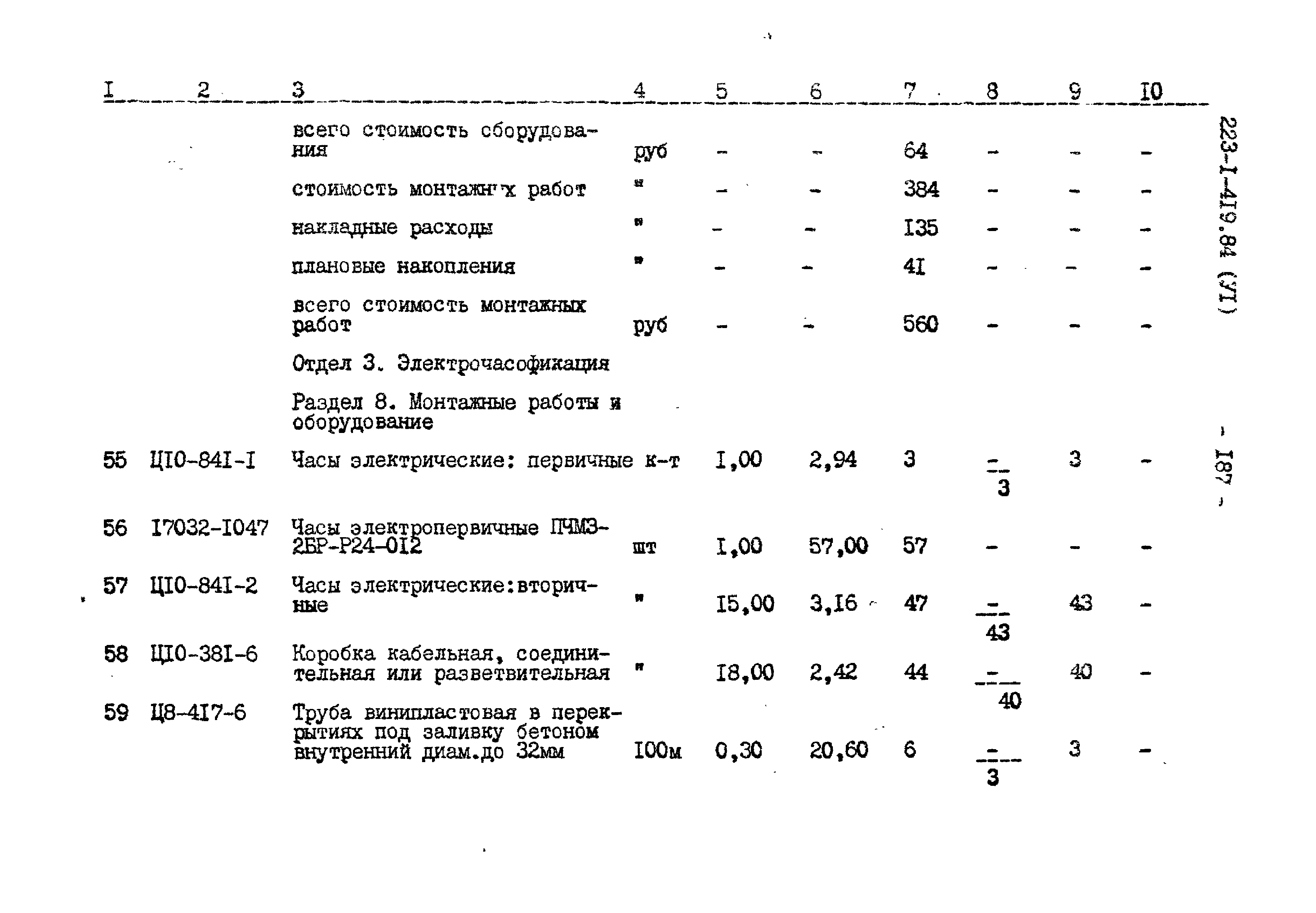 Типовой проект 223-1-419.84