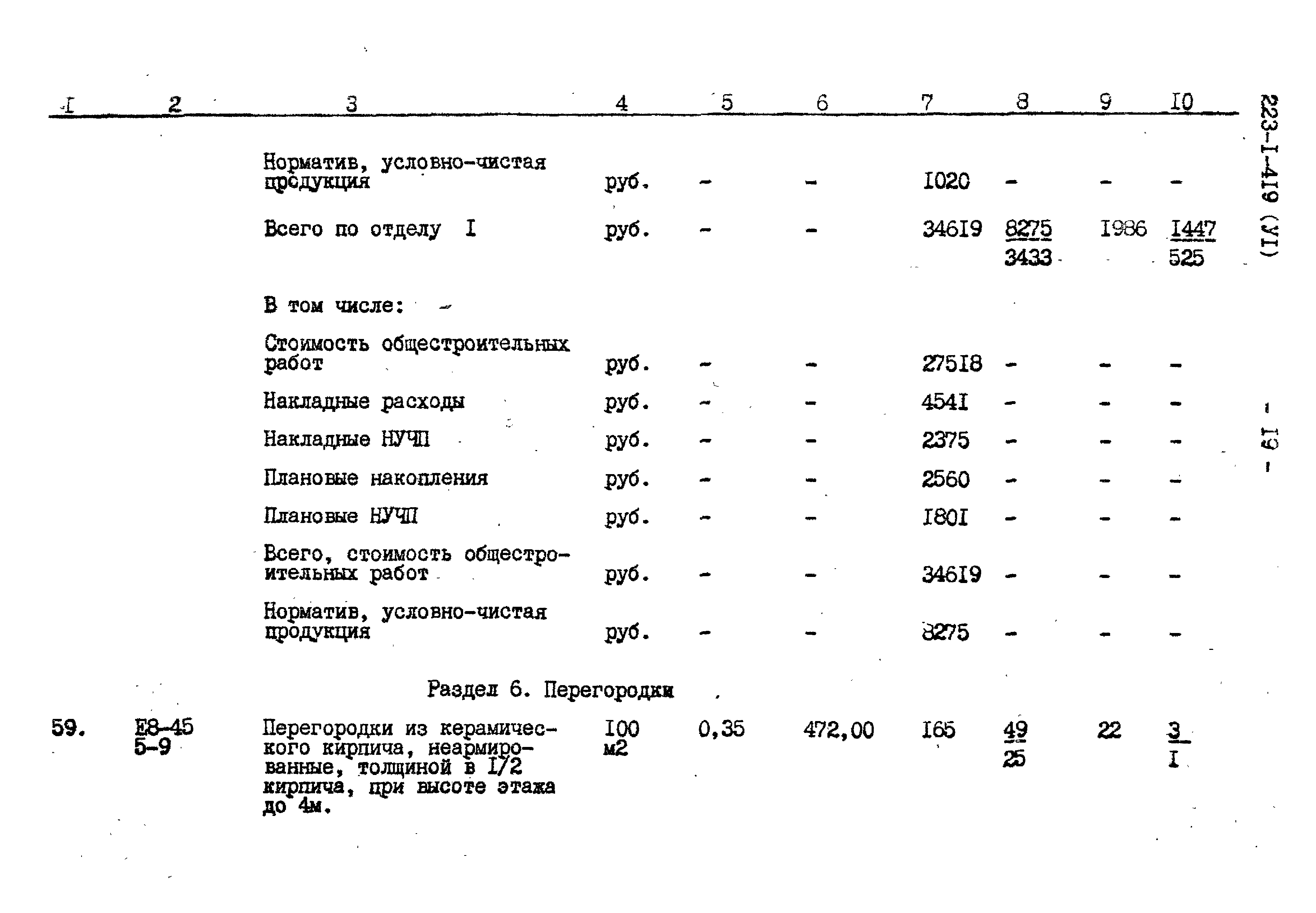 Типовой проект 223-1-419.84