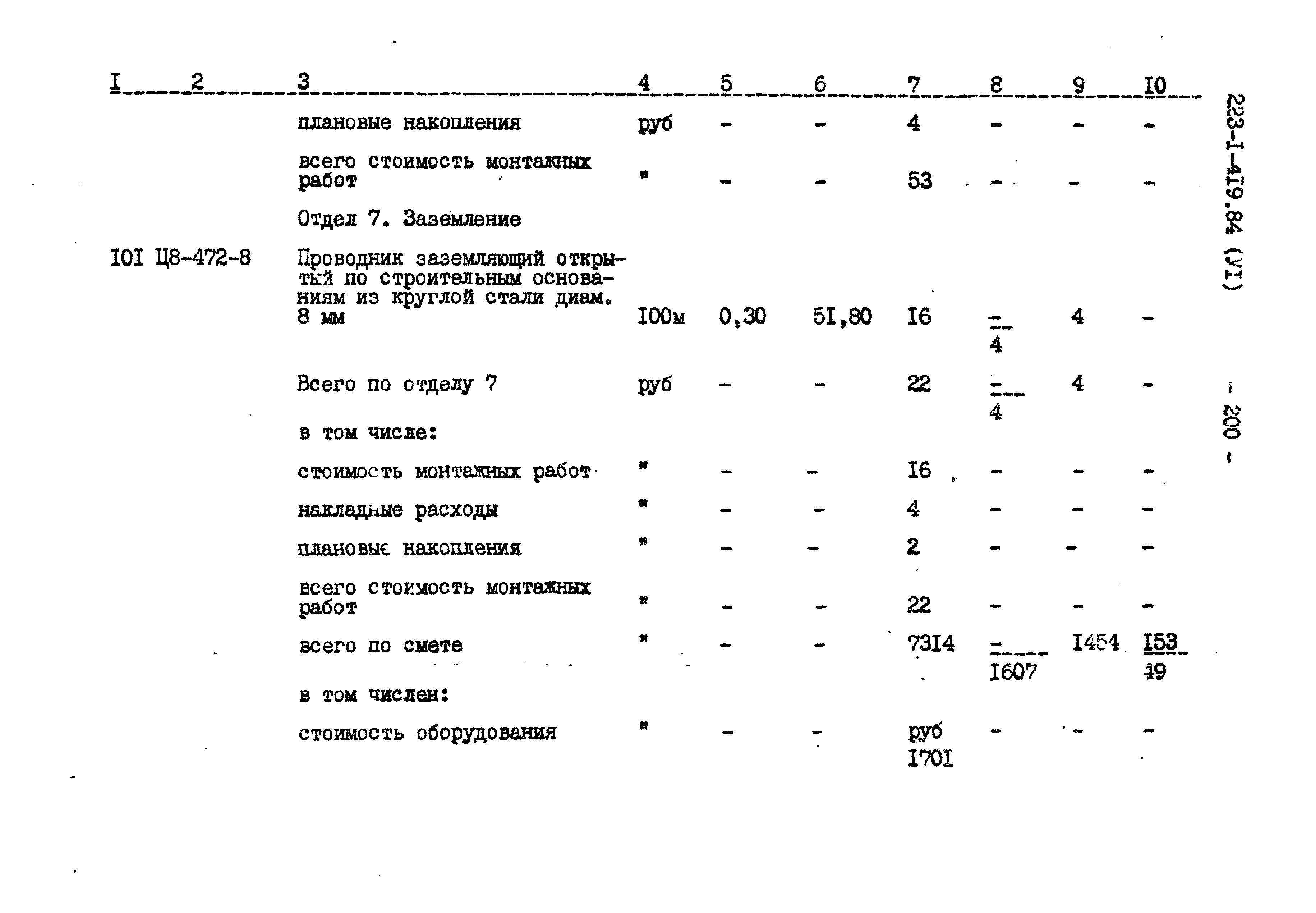 Типовой проект 223-1-419.84