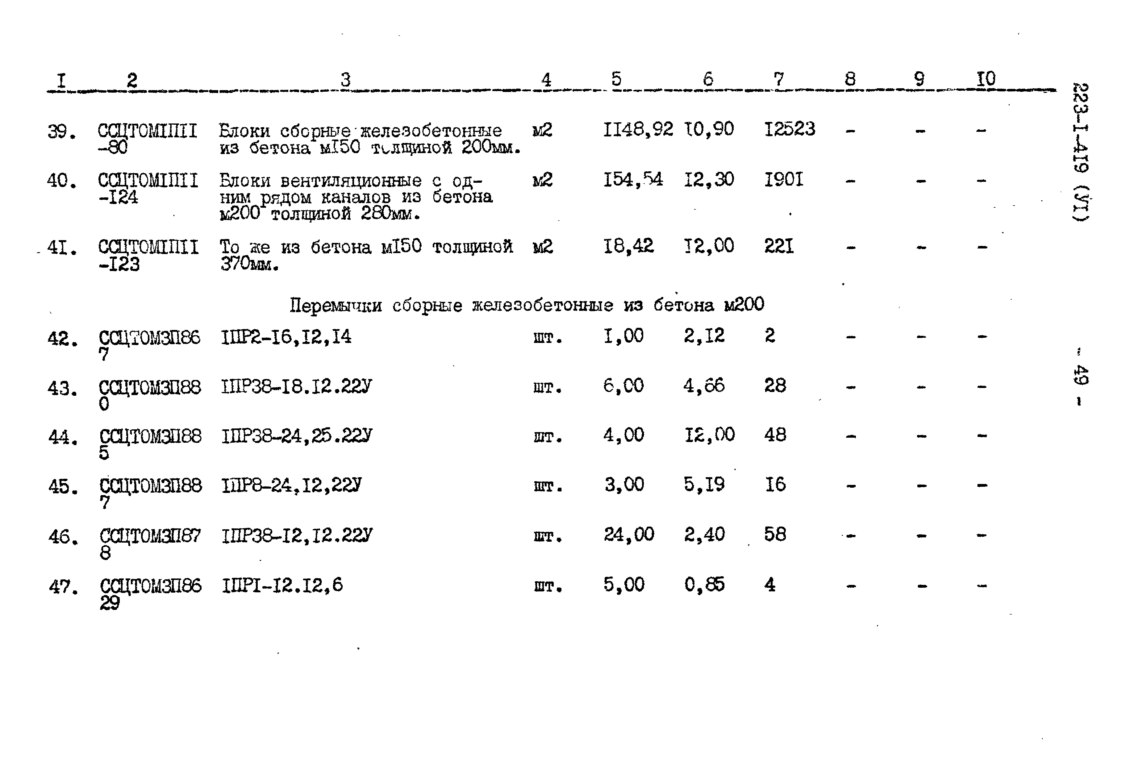 Типовой проект 223-1-419.84