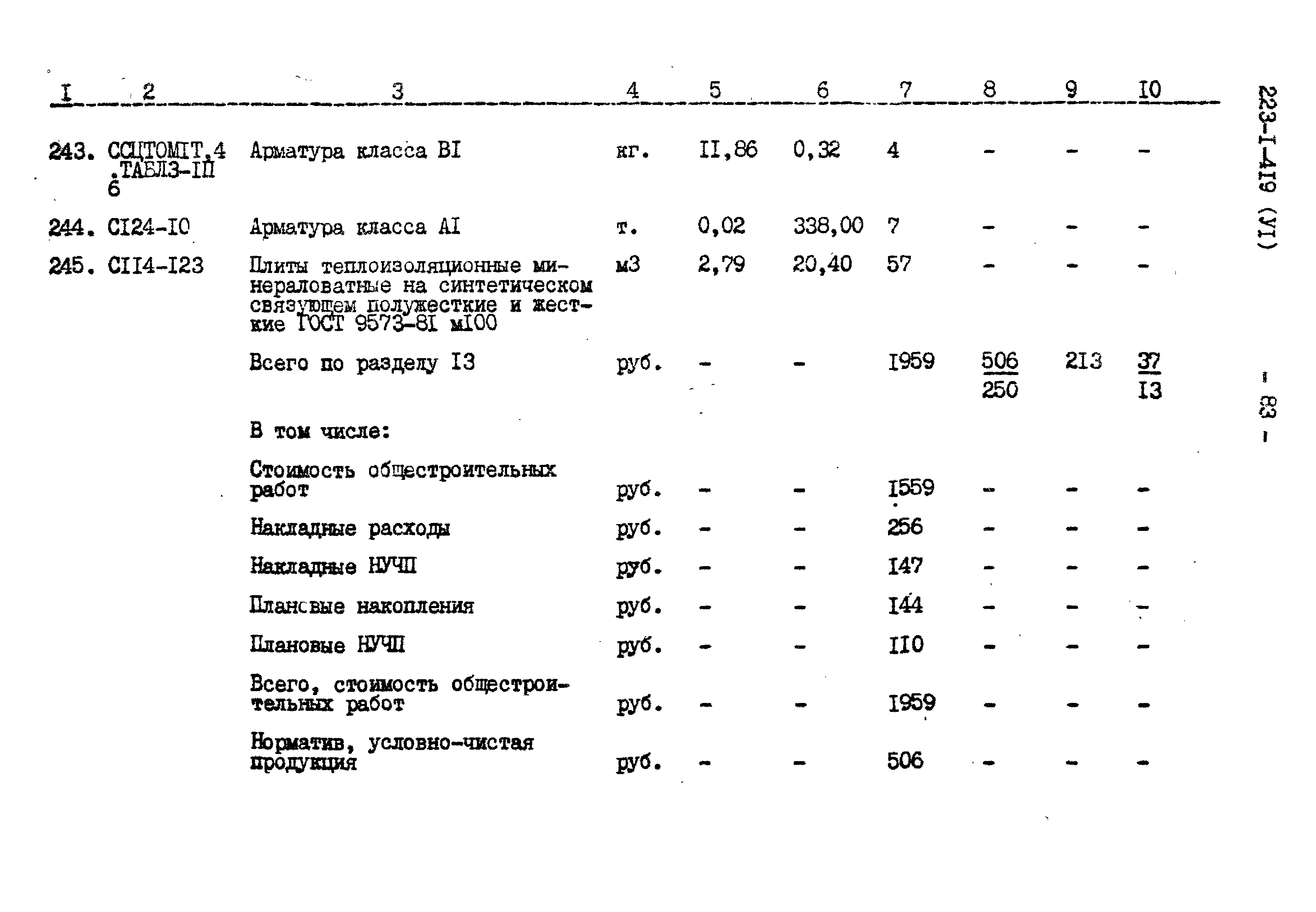 Типовой проект 223-1-419.84