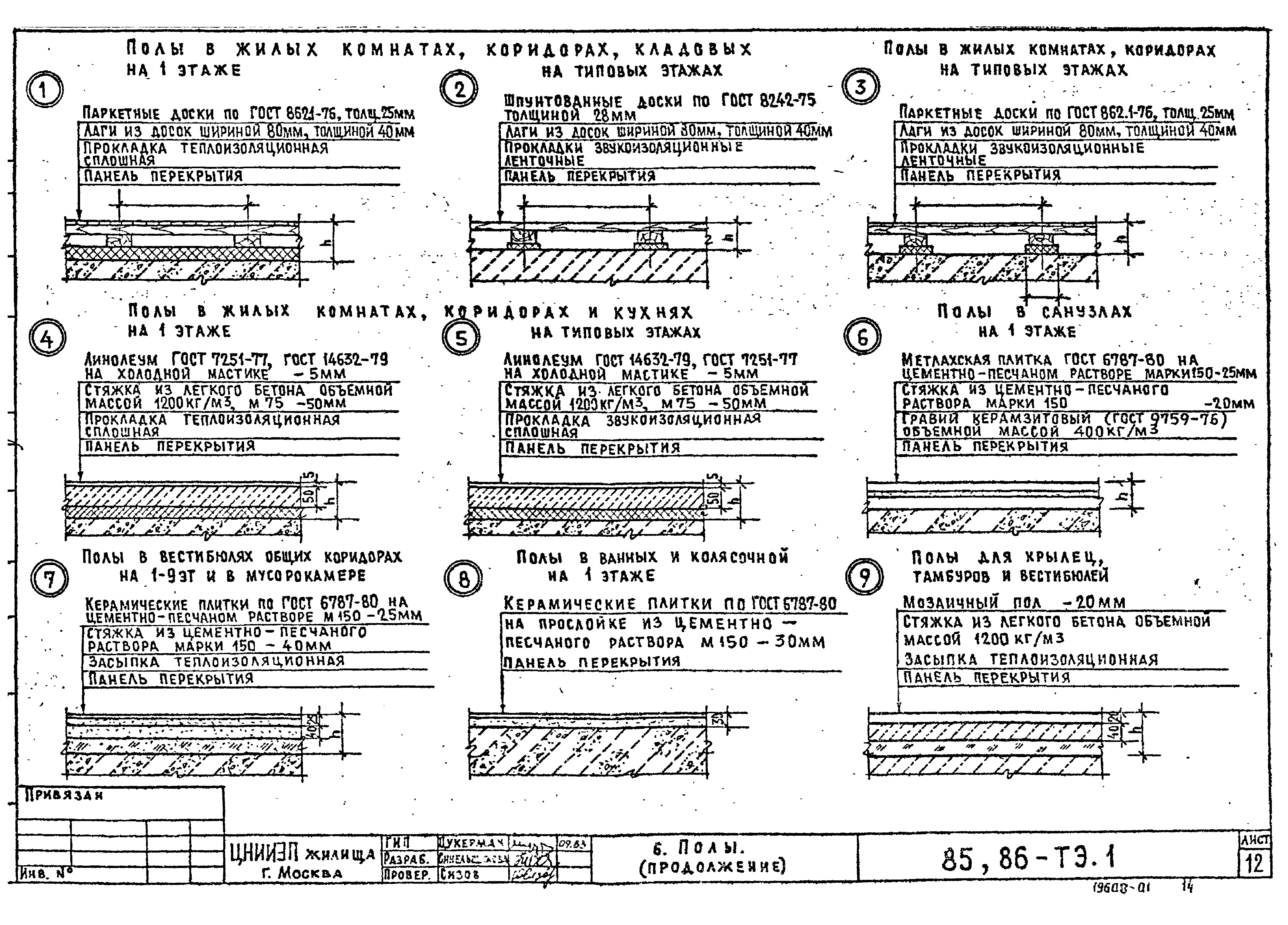 Типовой проект Серия 85