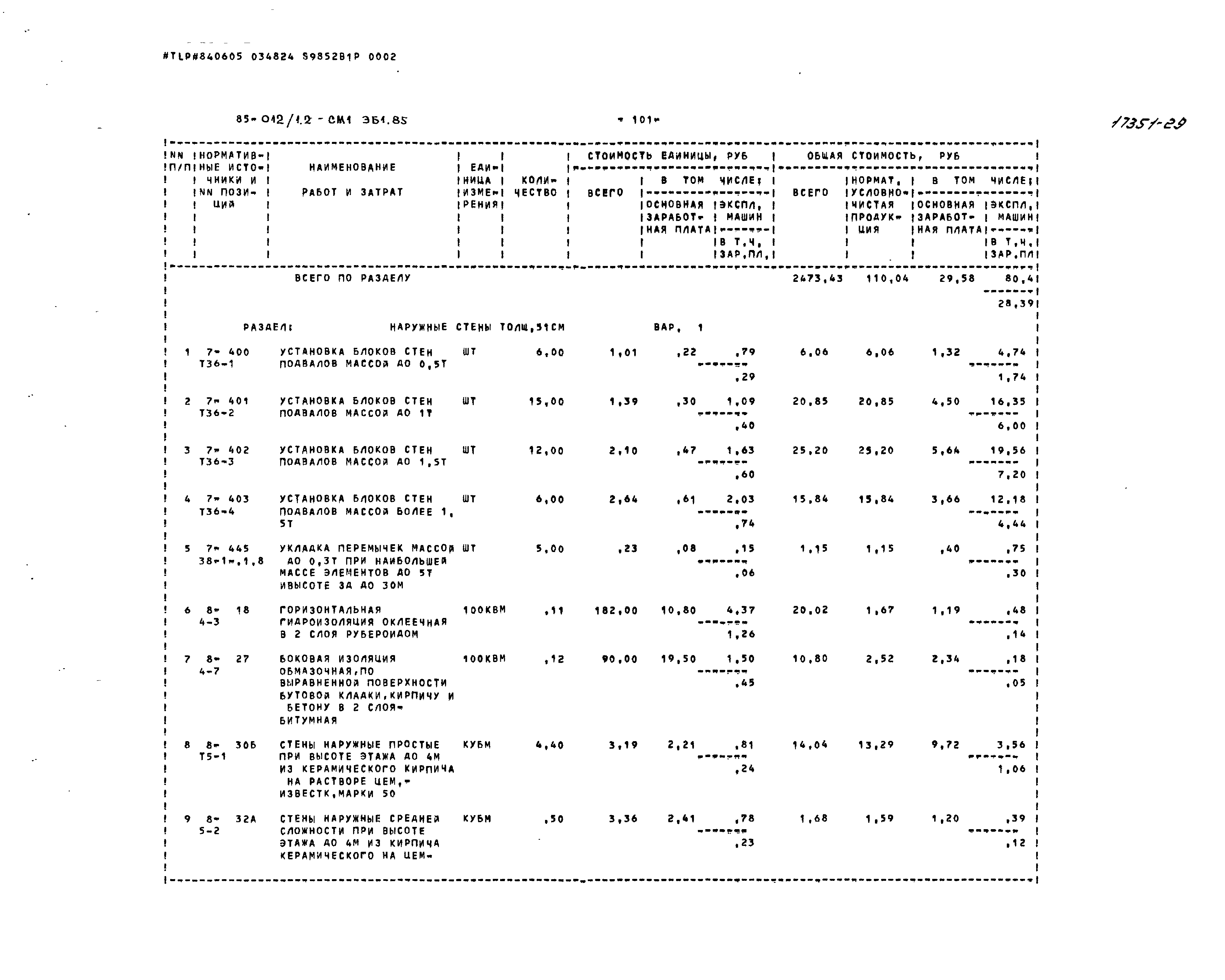 Типовой проект 85-012/1.2