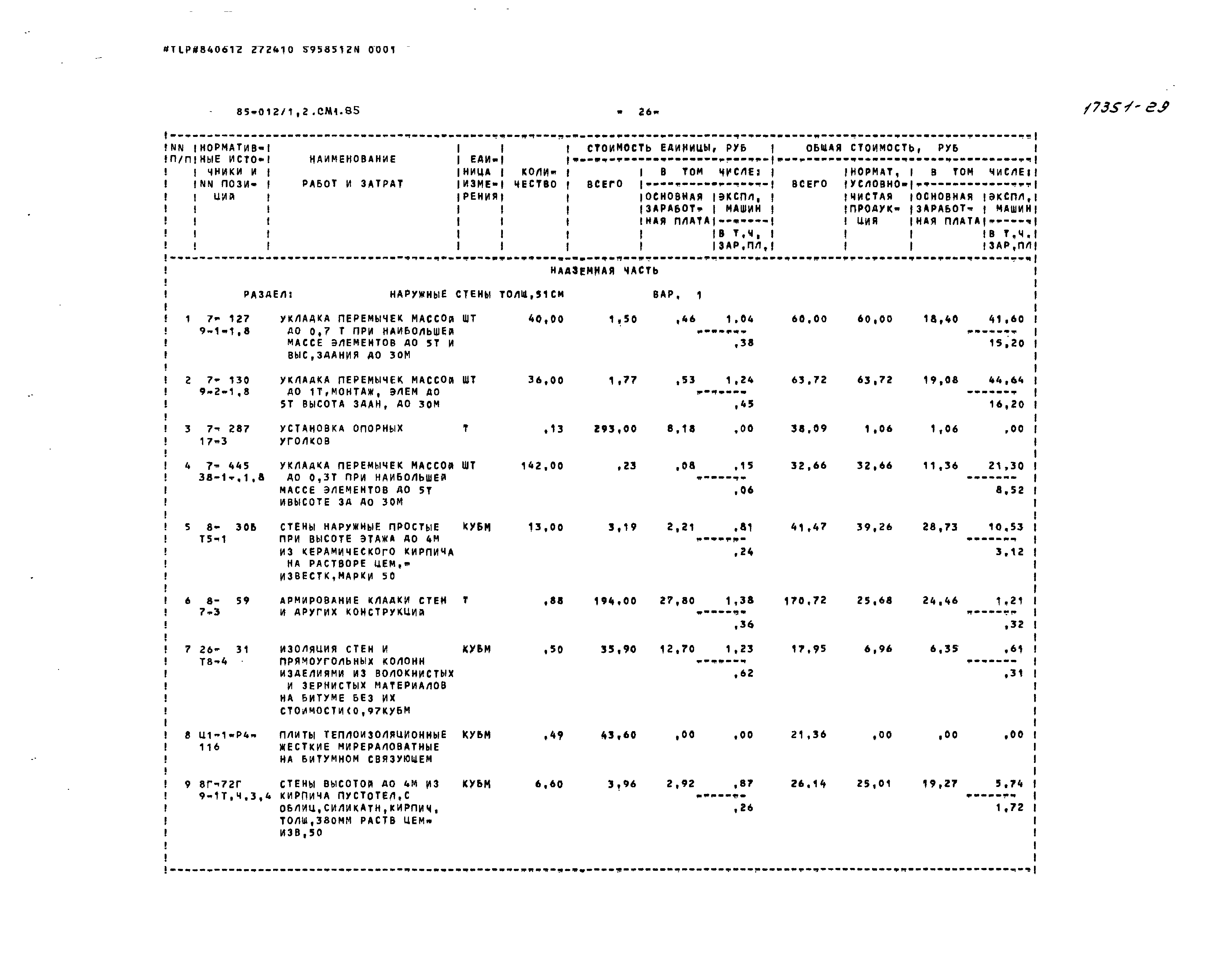 Типовой проект 85-012/1.2