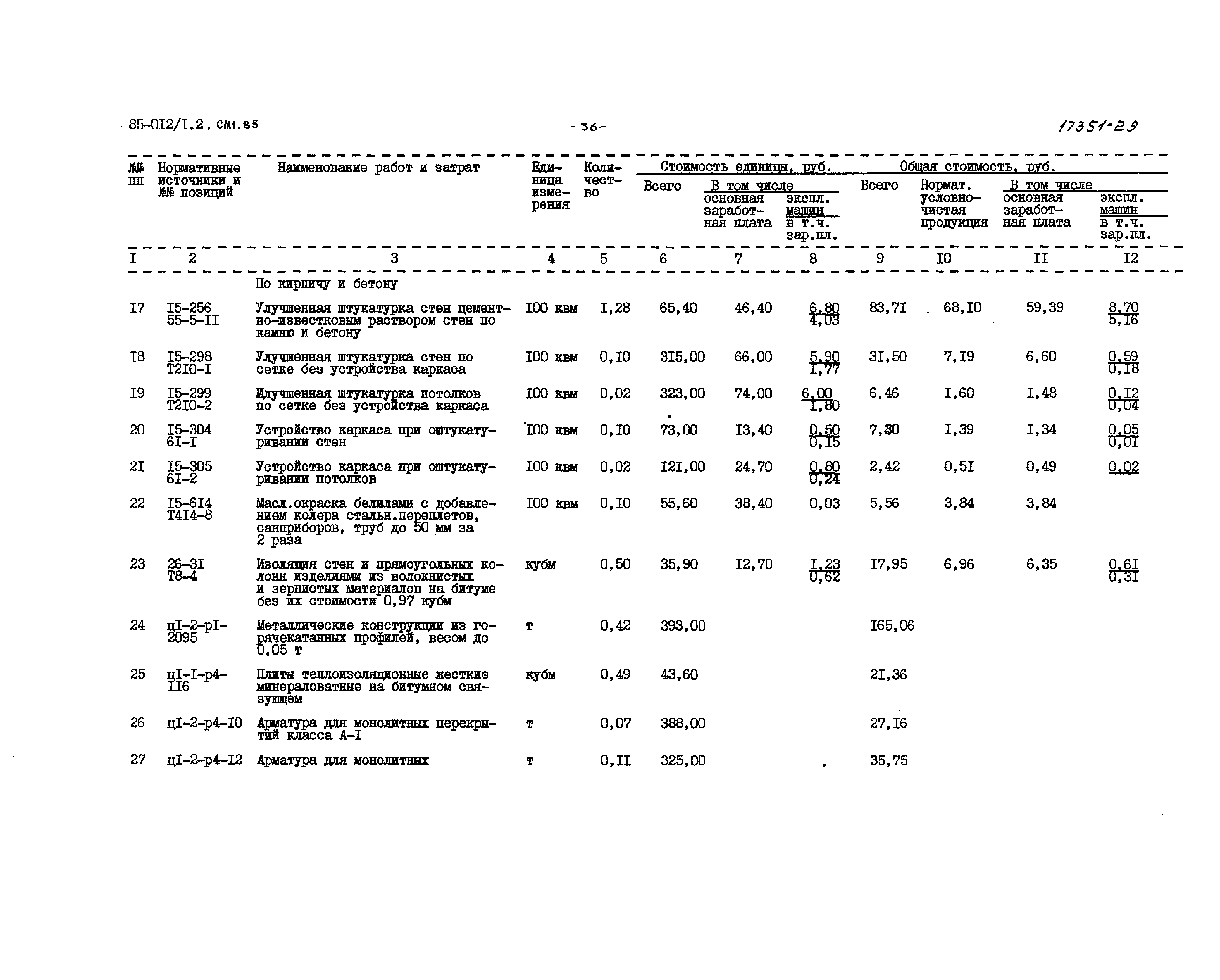 Типовой проект 85-012/1.2