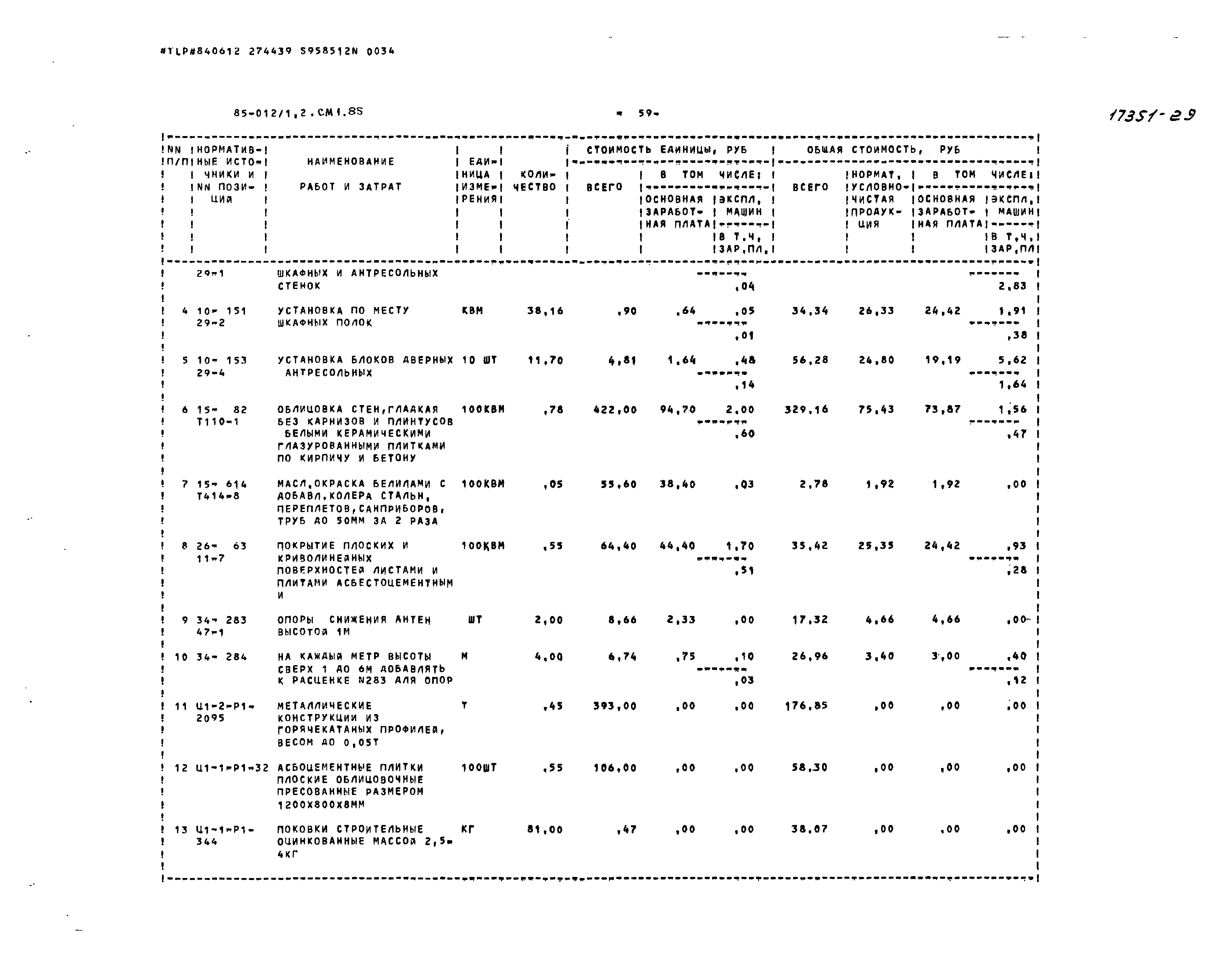 Типовой проект 85-012/1.2