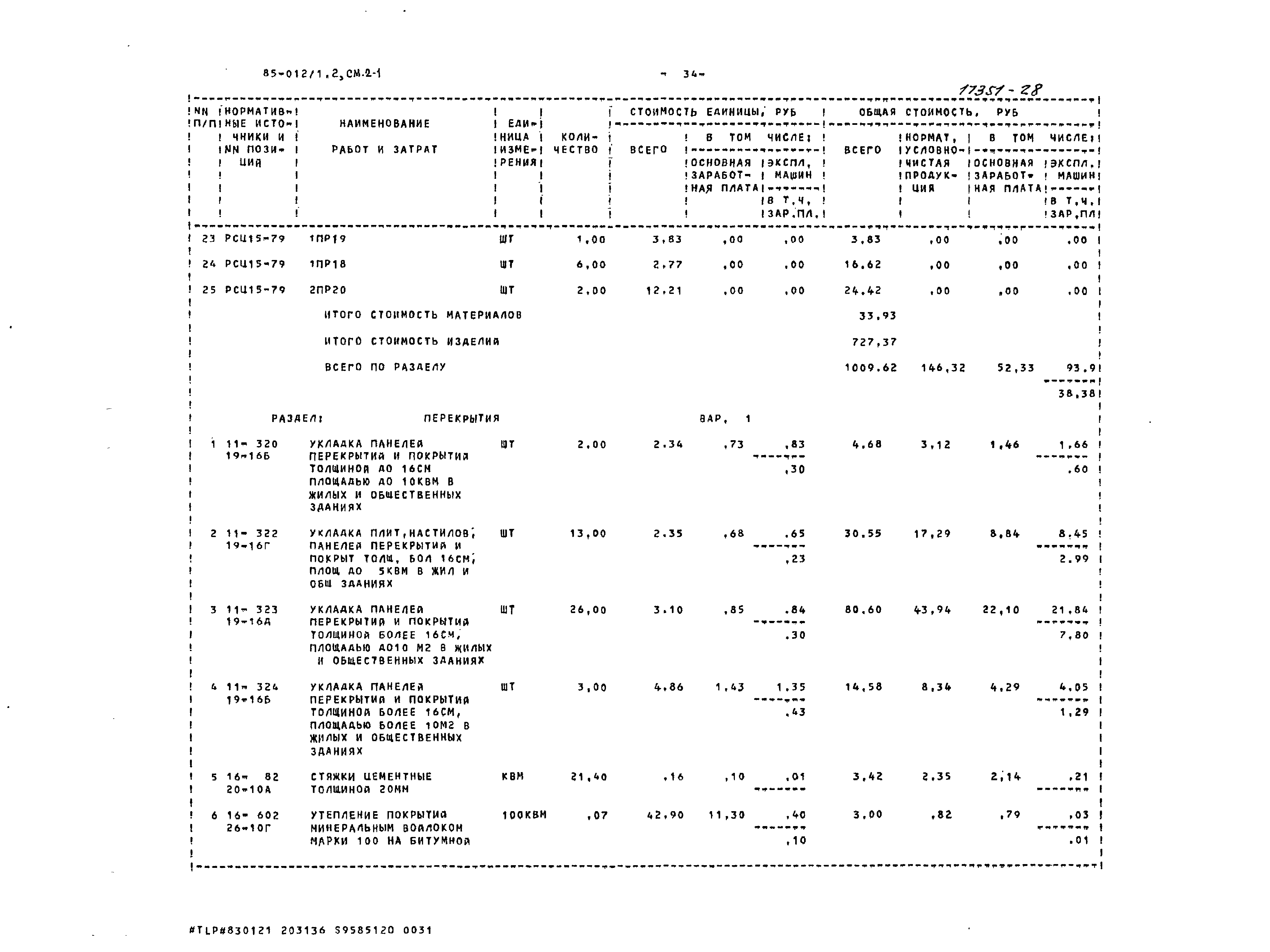 Типовой проект 85-012/1.2